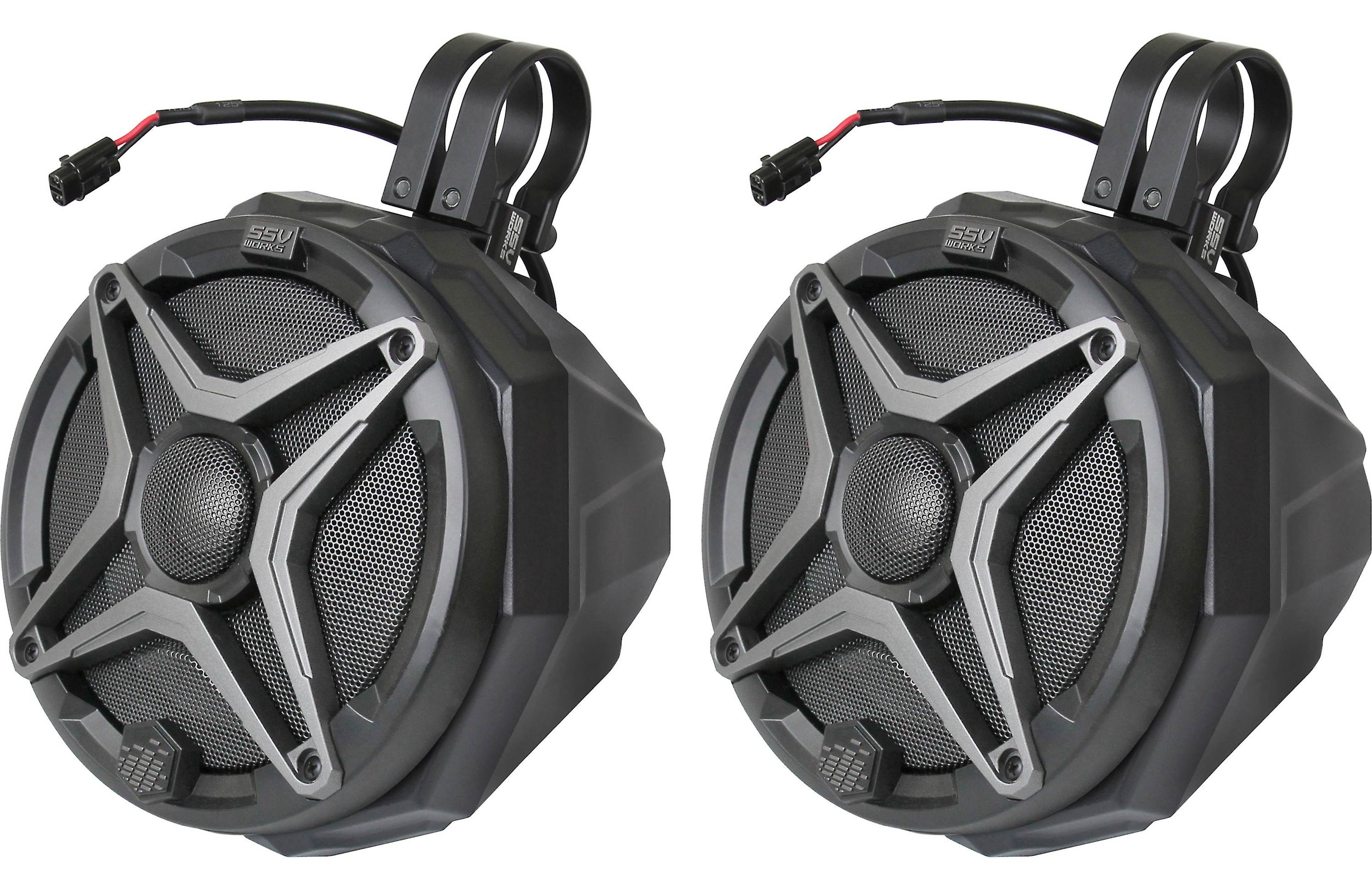 SSV Works US2-C65/185A Cage-mount speaker pods with SSV Works 6-1/2