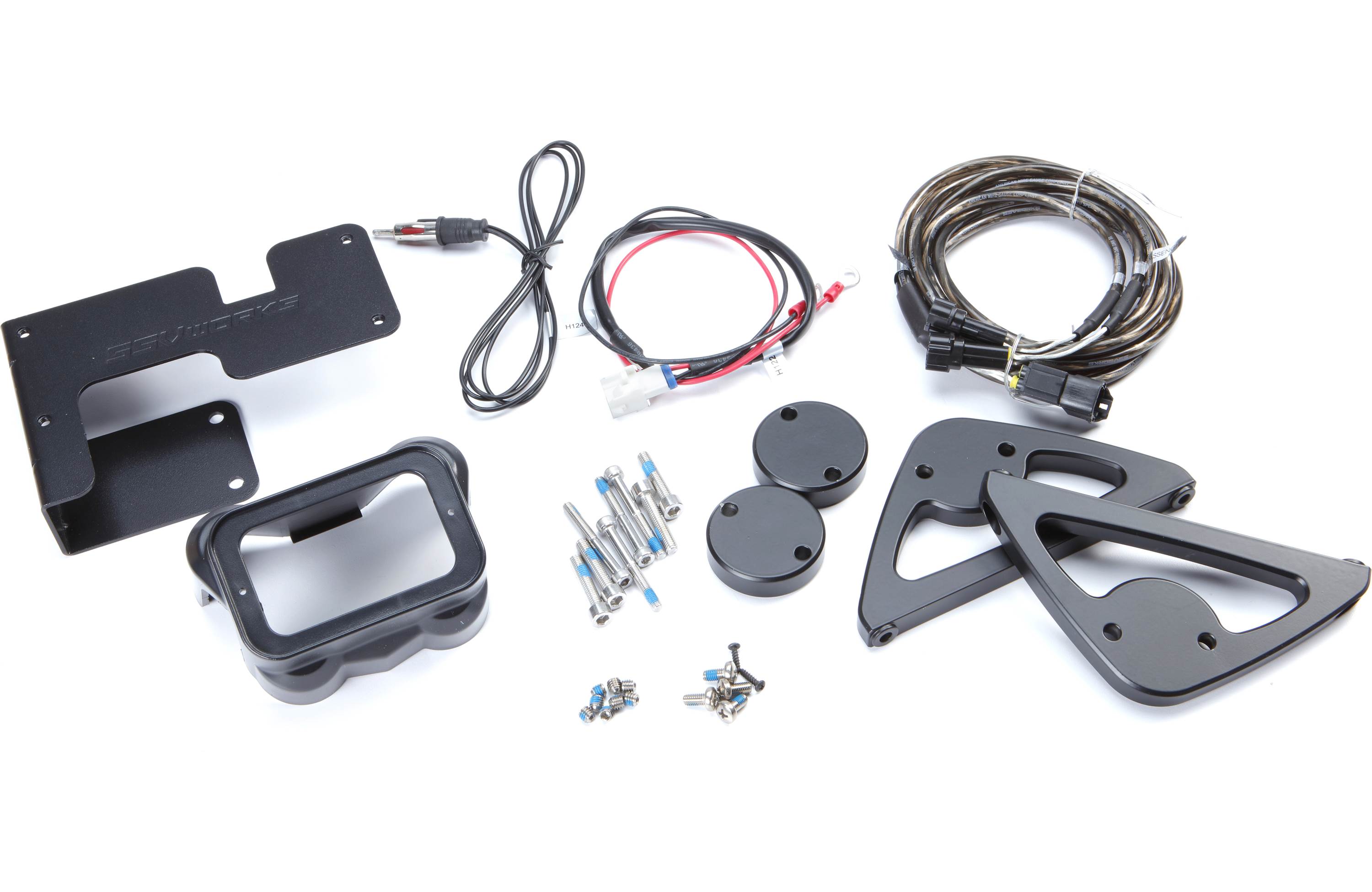 SSV Works F3-2A Audio upgrade kit for the Can Am Spyder F3: contains MRB3 receiver, SSV Works 6-3/4