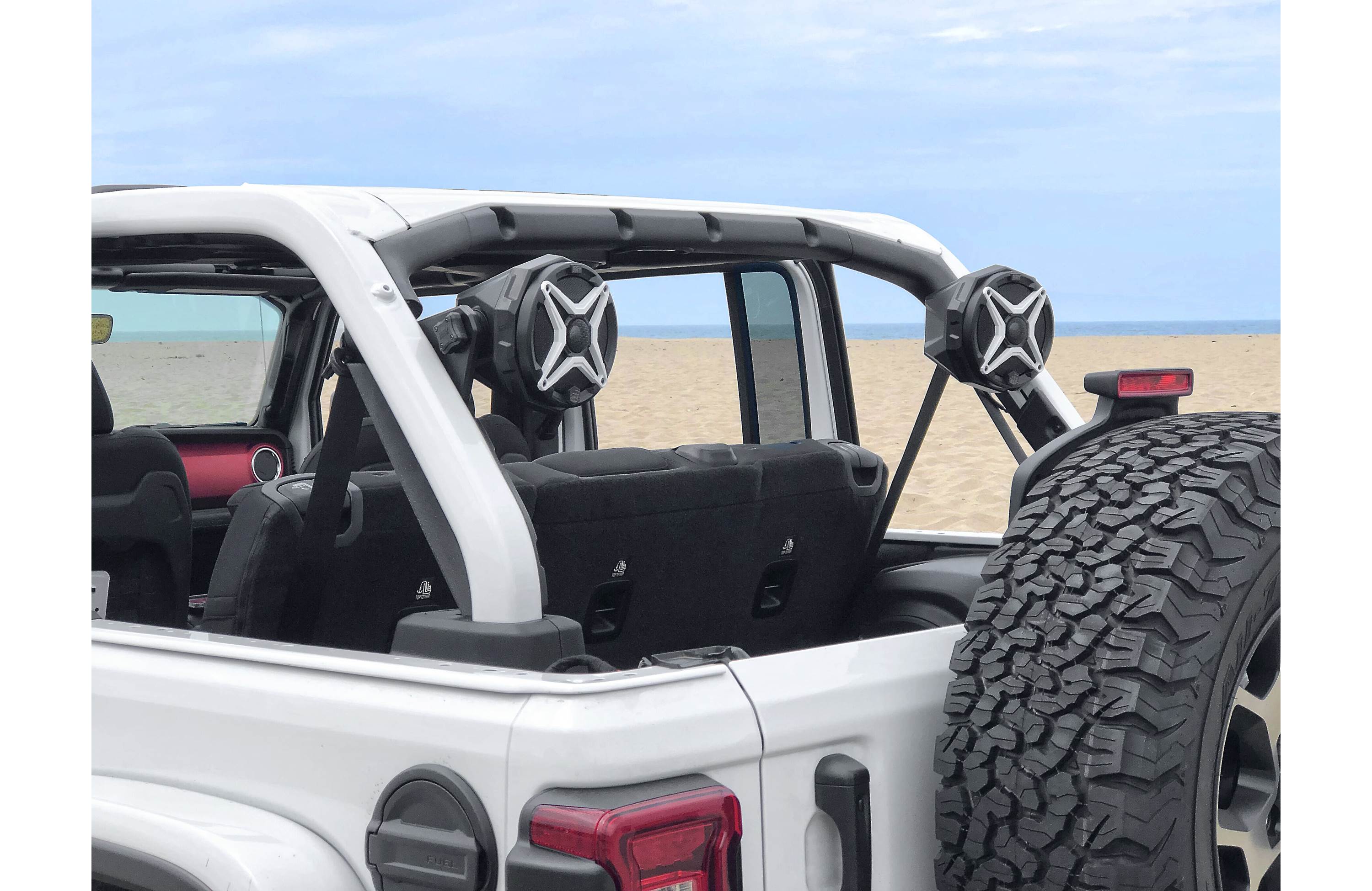 SSV Works JJL-CS65U Custom swiveling cage speaker pods for Jeep Wrangler Unlimited JL (Unloaded)