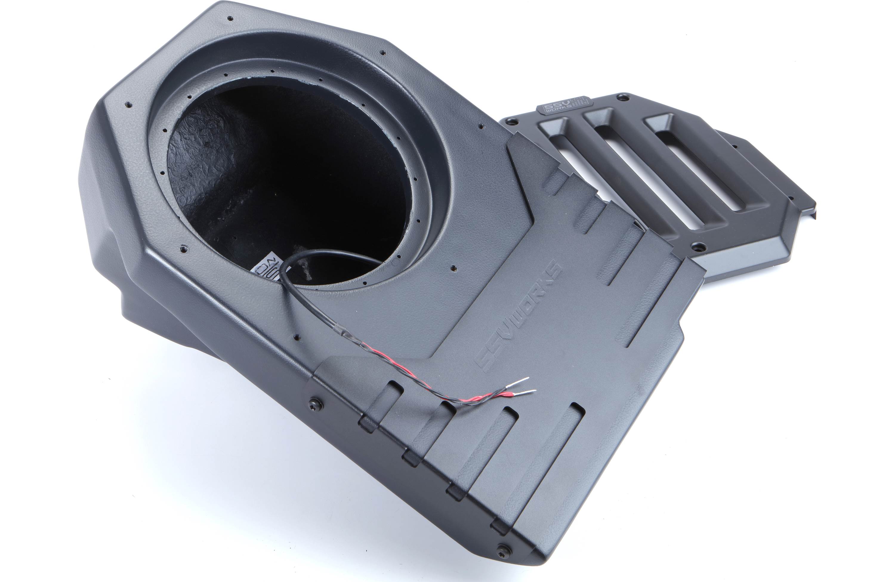 SSV Works JJL-DS10U Custom subwoofer enclosure for 2018-up Jeep Wrangler Unlimited JL (Unloaded)
