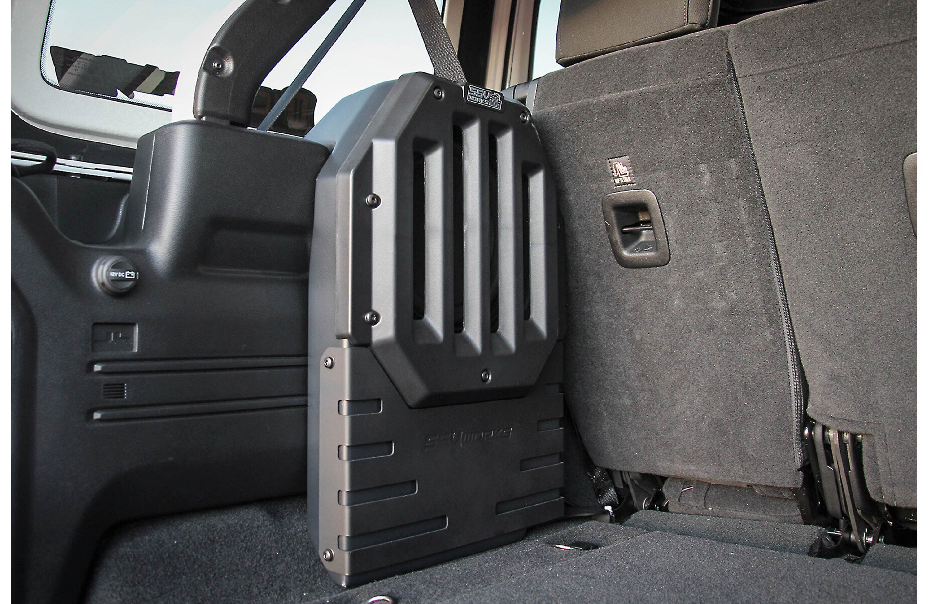 SSV Works JJL-DS10U Custom subwoofer enclosure for 2018-up Jeep Wrangler Unlimited JL (Unloaded)