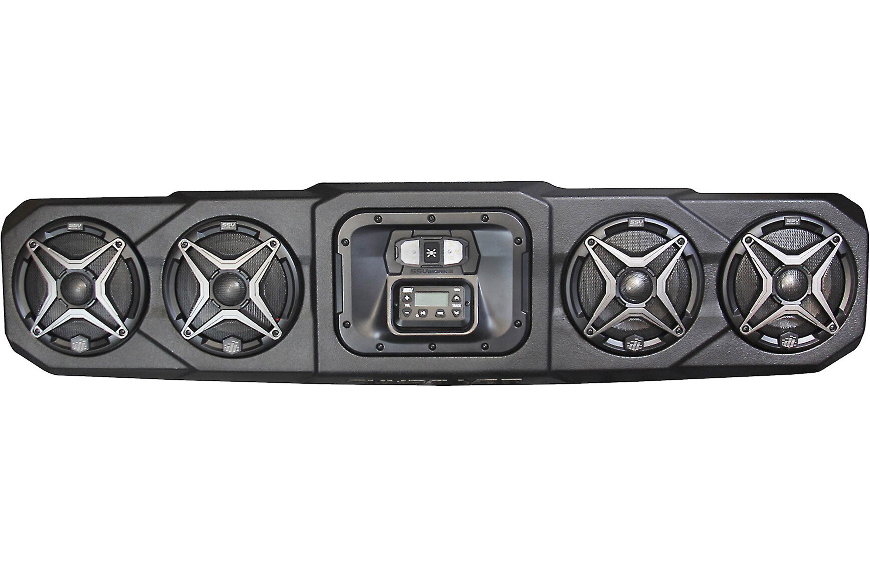 SSV Works WP3-RG3404 Custom-fit soundbar with digital media receiver and four 6-1/2
