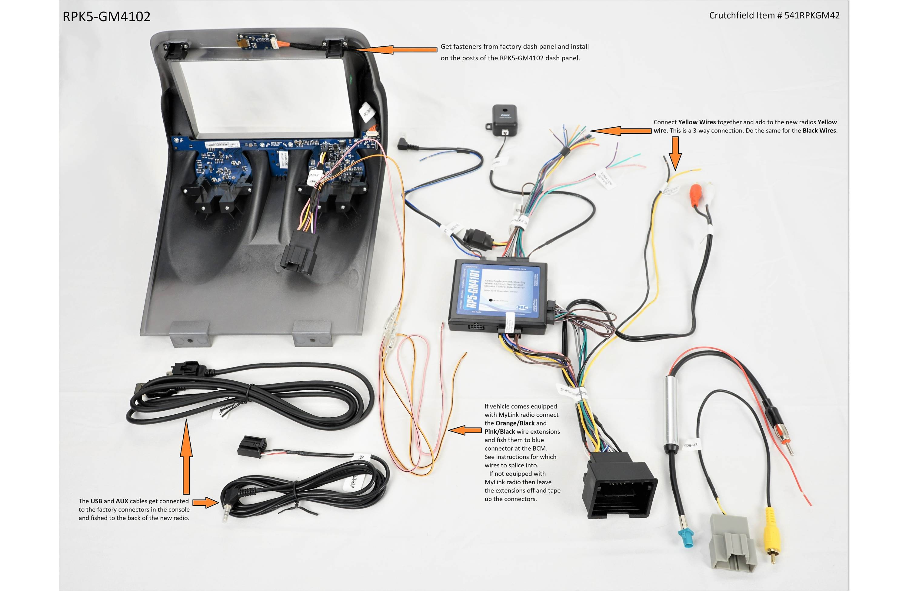 PAC RPK5-GM4102 Dash and Wiring Kit