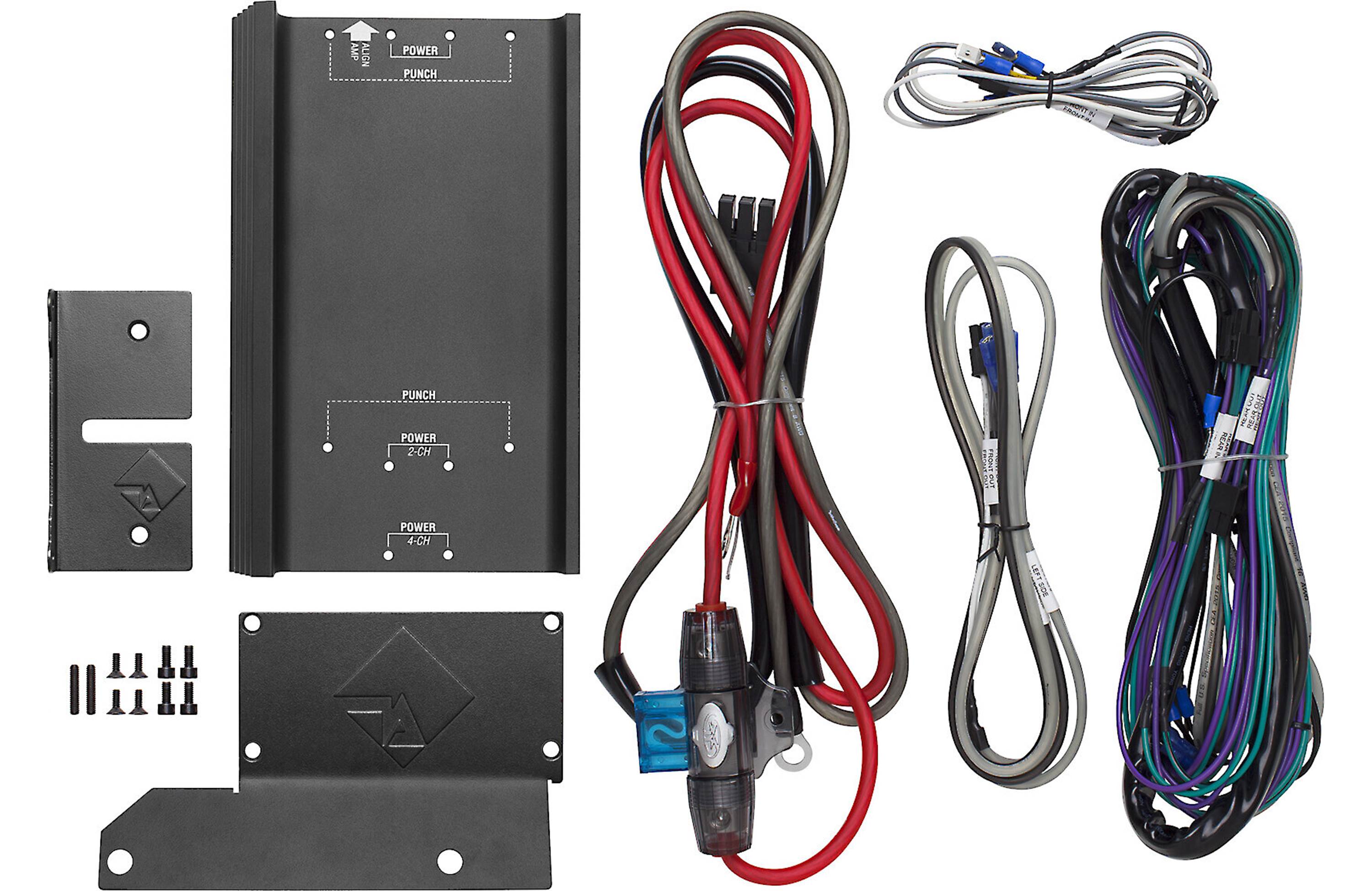 Rockford Fosgate RFK-HD9813 Amp installation kit — install an amplifier in select 1998-2013 Harley-Davidson® motorcycles