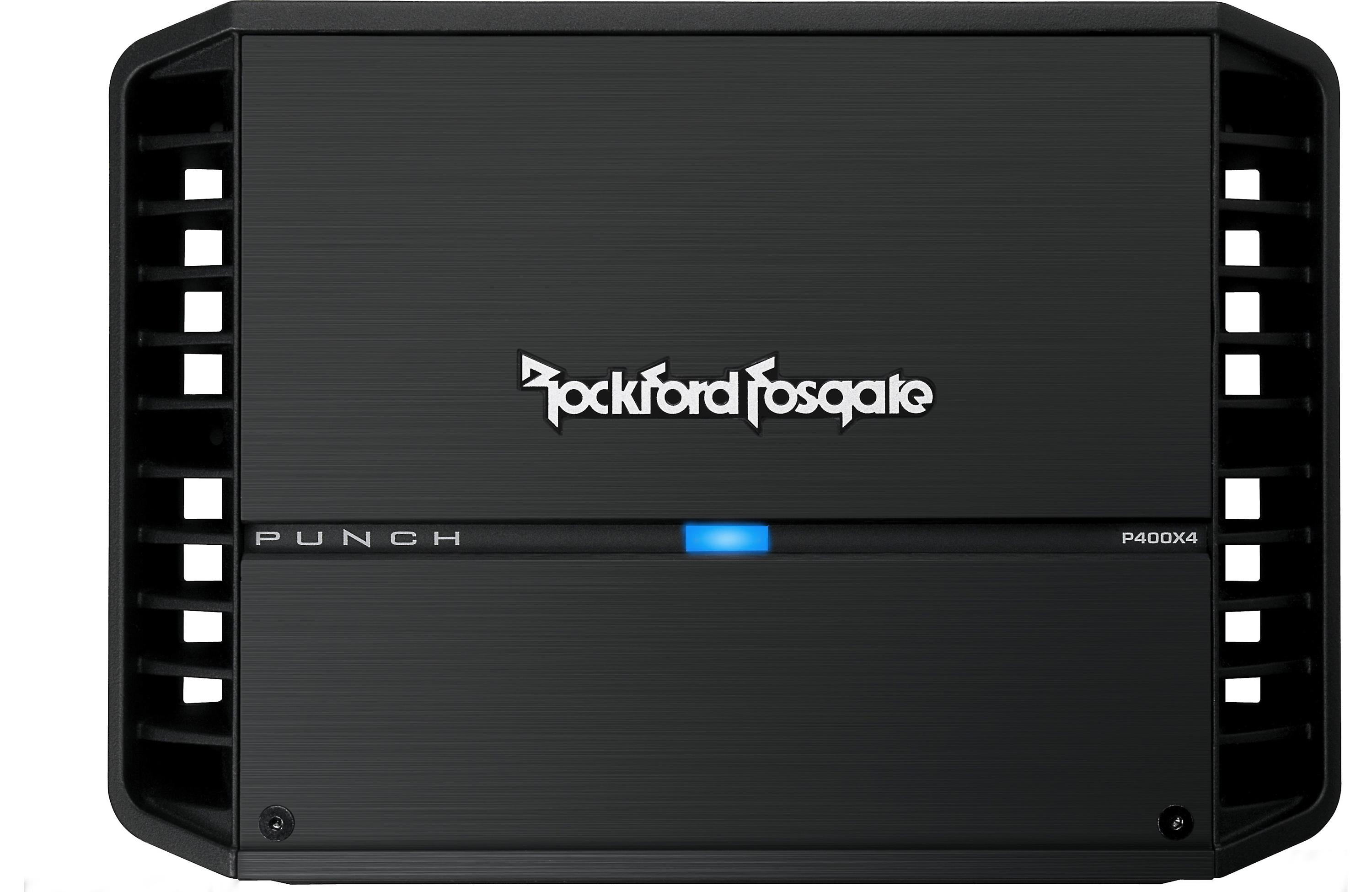 Rockford Fosgate Punch P400X4 4-channel car amplifier — 50 watts RMS x 4