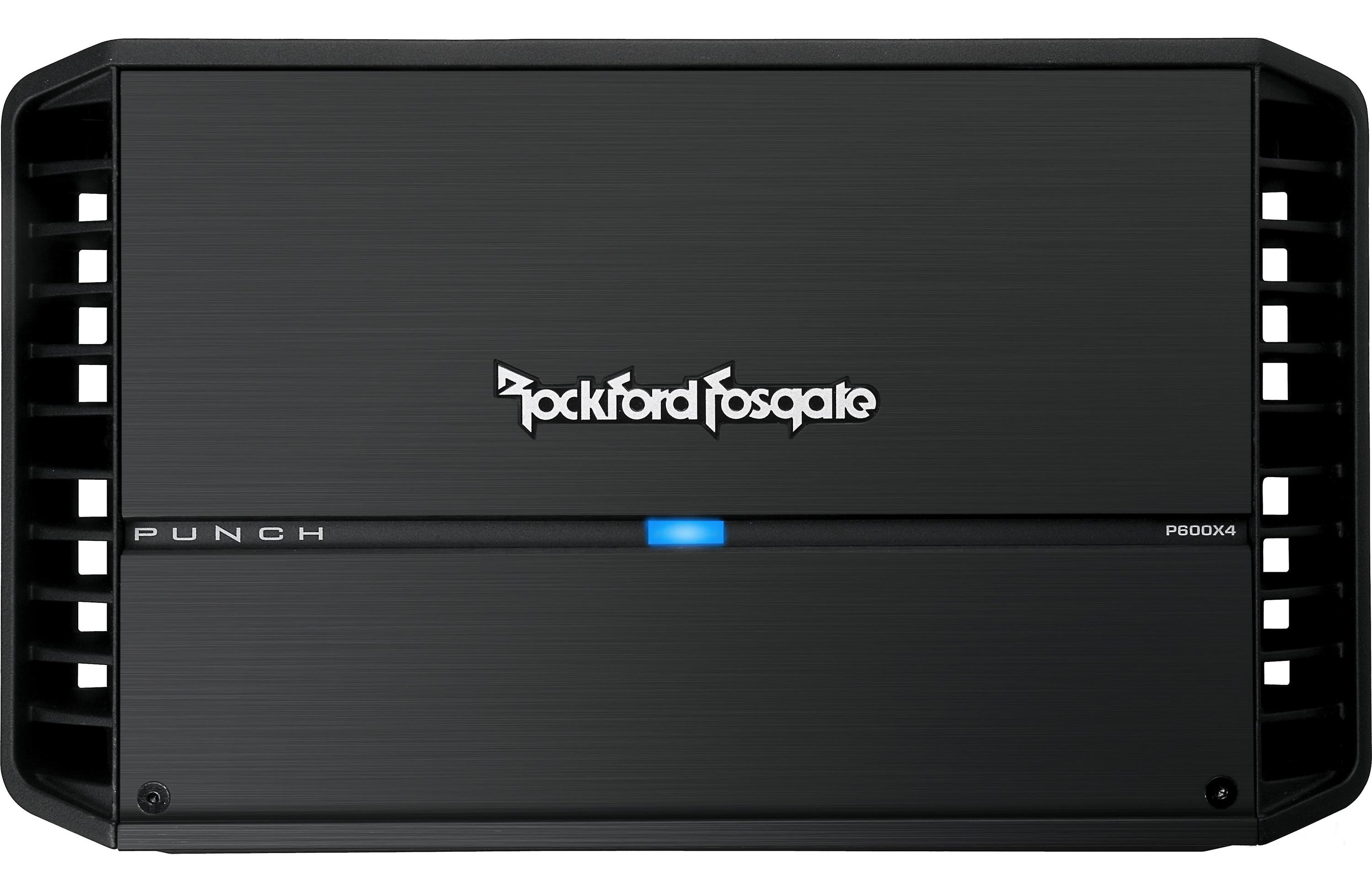 Rockford Fosgate Punch P600X4 4-channel car amplifier — 75 watts RMS x 4