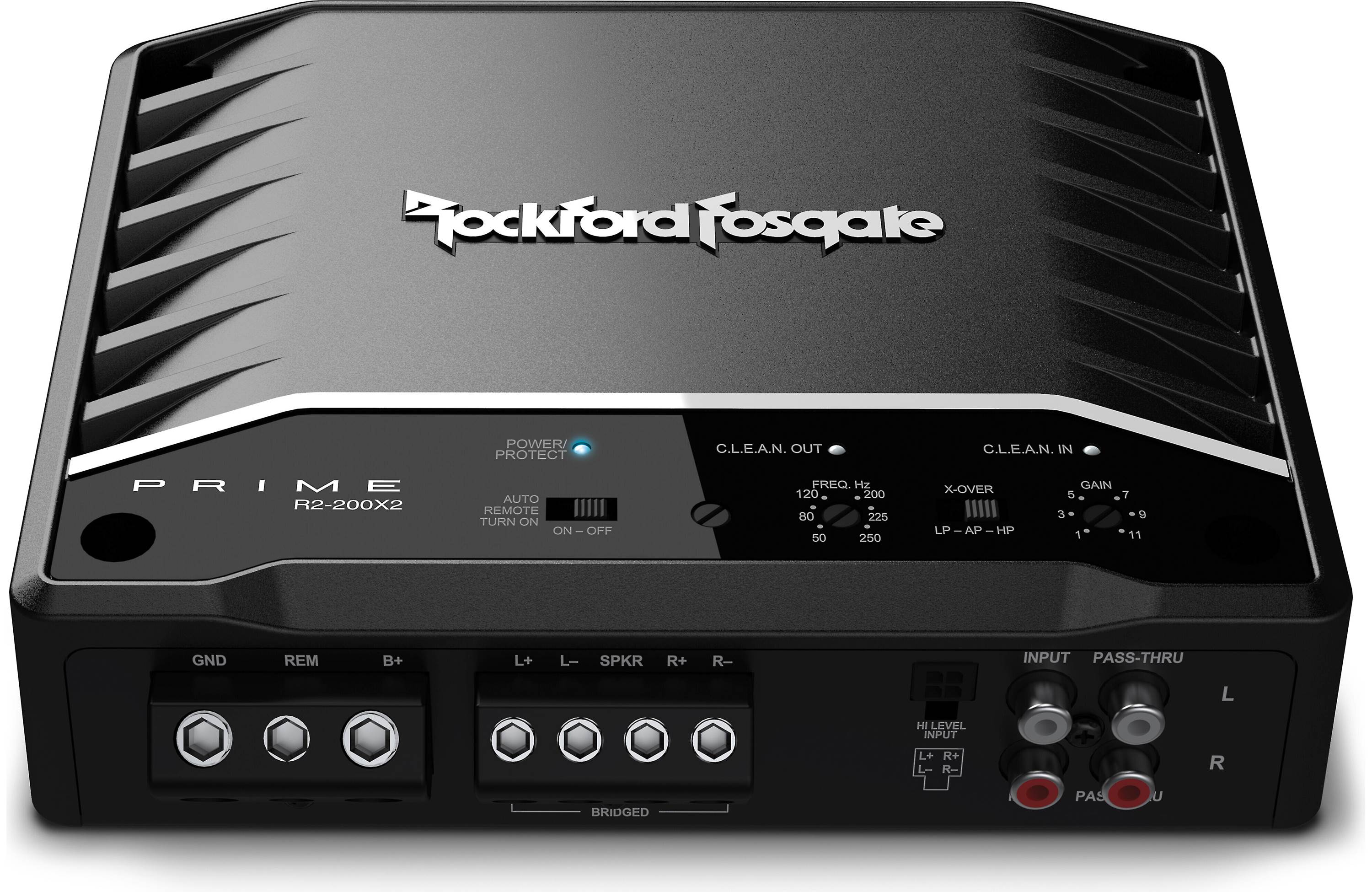Rockford Fosgate R2-200X2 Prime Series 2-channel car amplifier — 50 watts RMS x 2