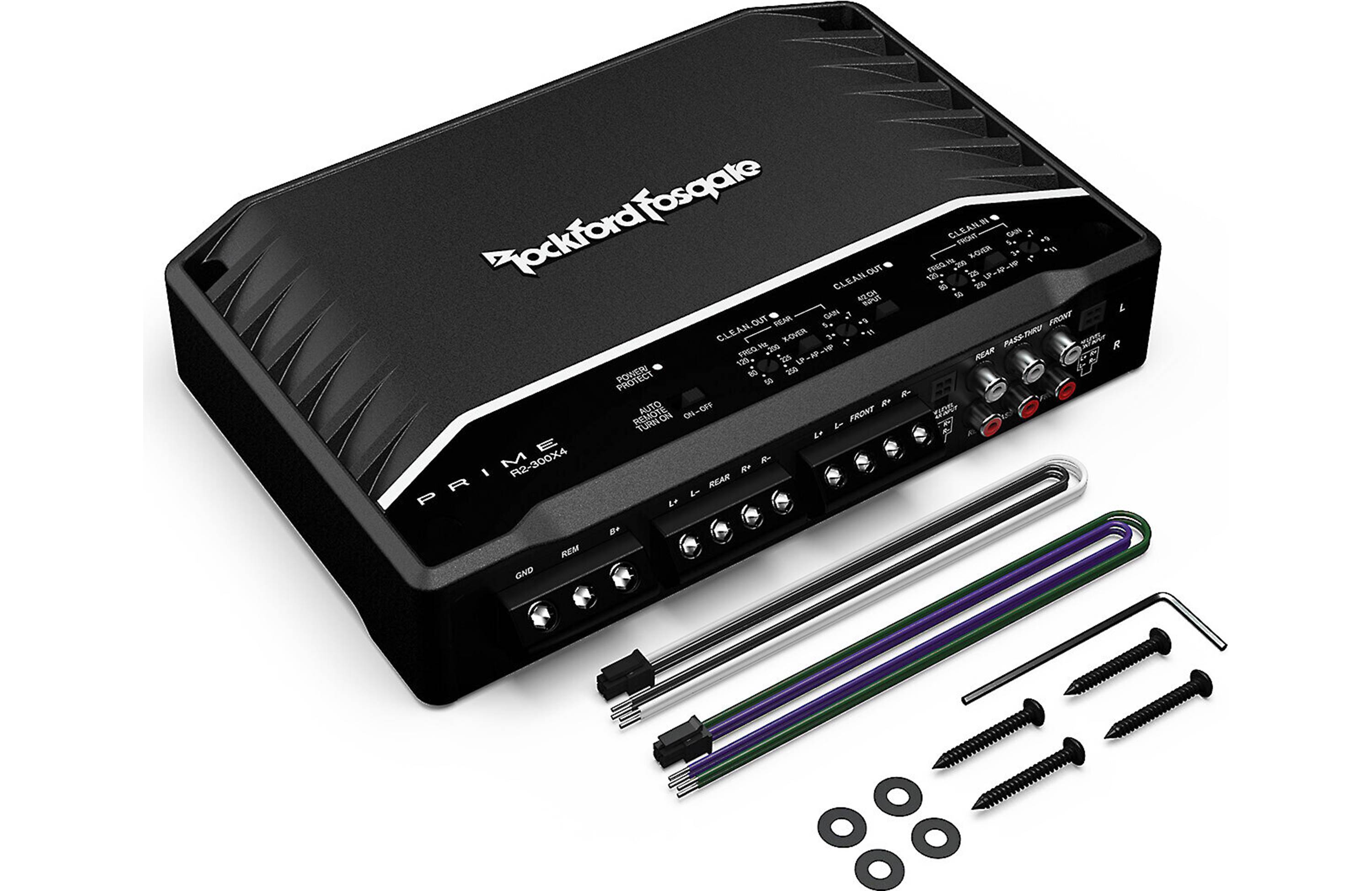 Rockford Fosgate R2-300X4 Prime Series 4-channel car amplifier — 50 watts RMS x 4
