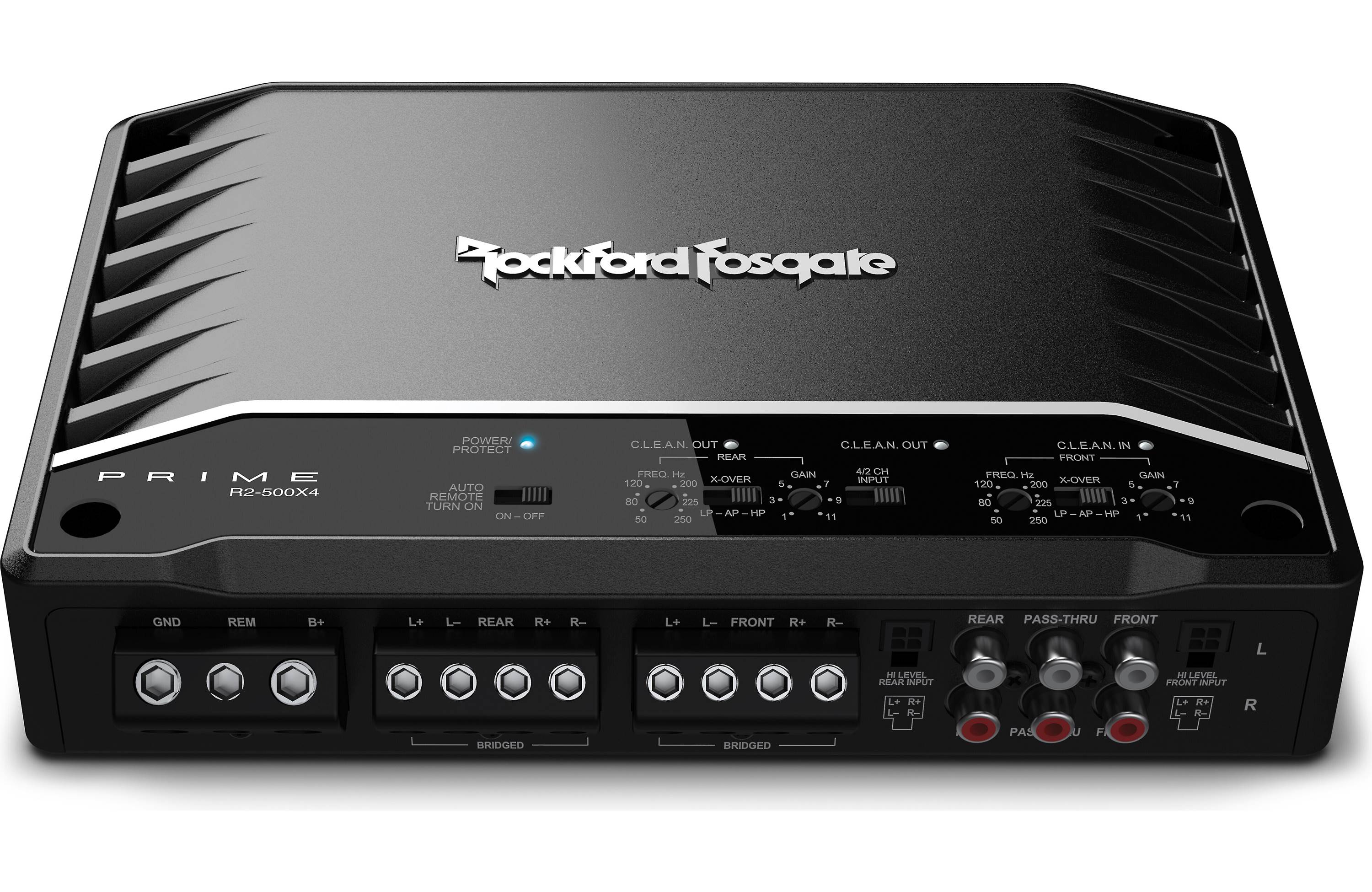 Rockford Fosgate R2-500X4 Prime Series 4-channel car amplifier — 75 watts RMS x 4