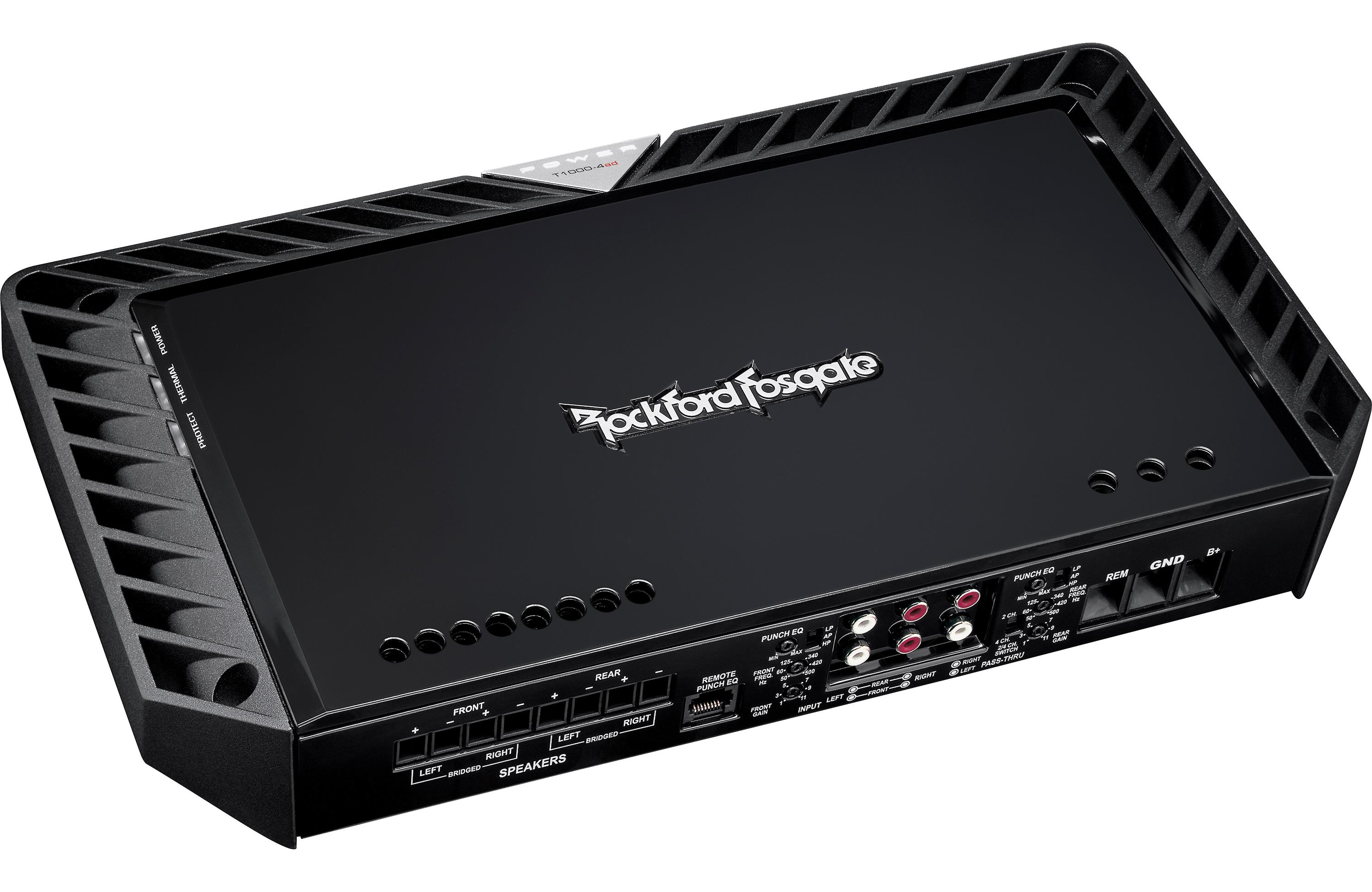 Rockford Fosgate T1500-1bdCP Power Series mono sub amplifier — 1,500 watts RMS x 1 at 2 ohms