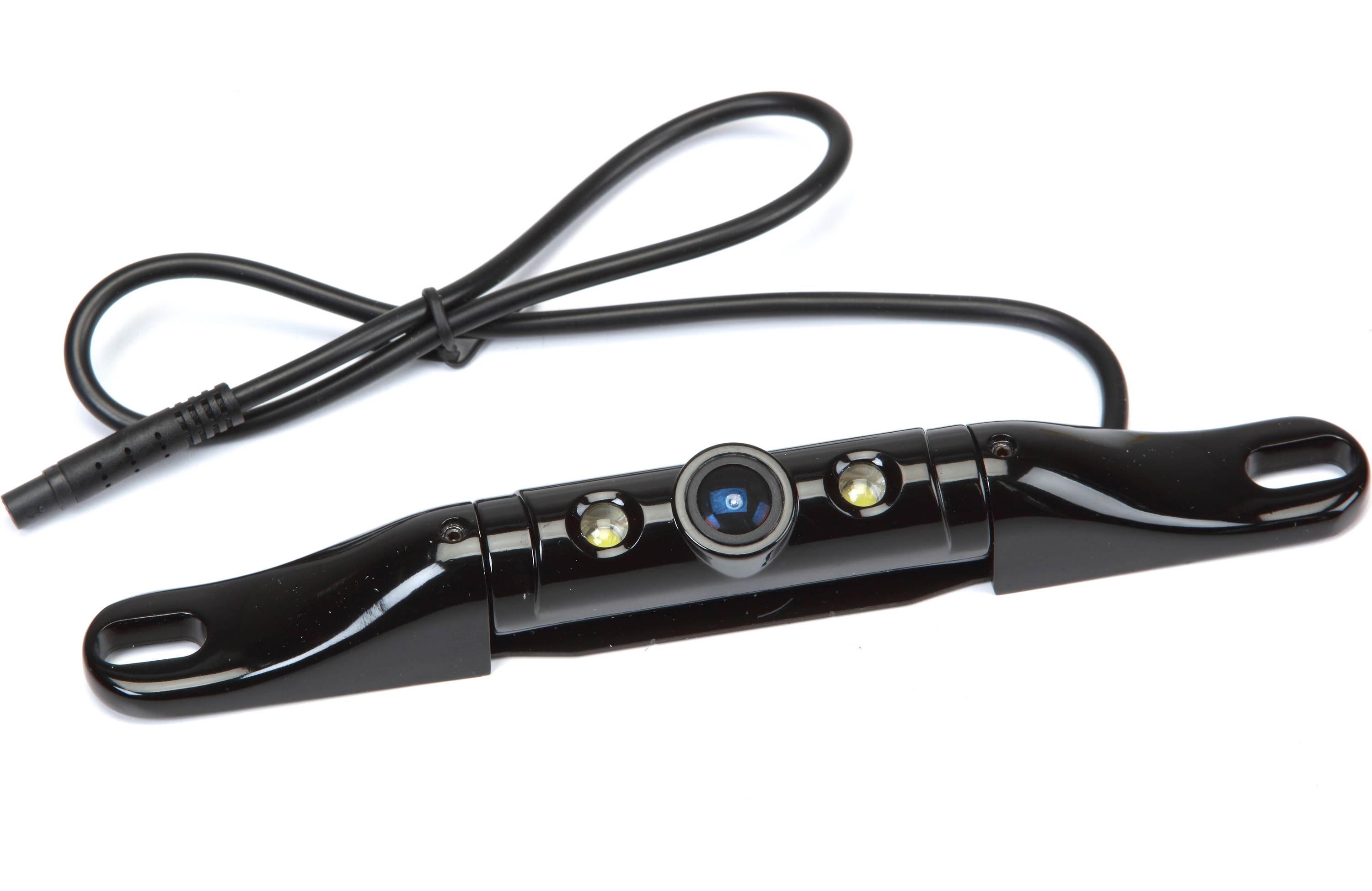 Boyo VTL422CLS Backup cam with LED lights and parking lines — license-plate-mount (Black)