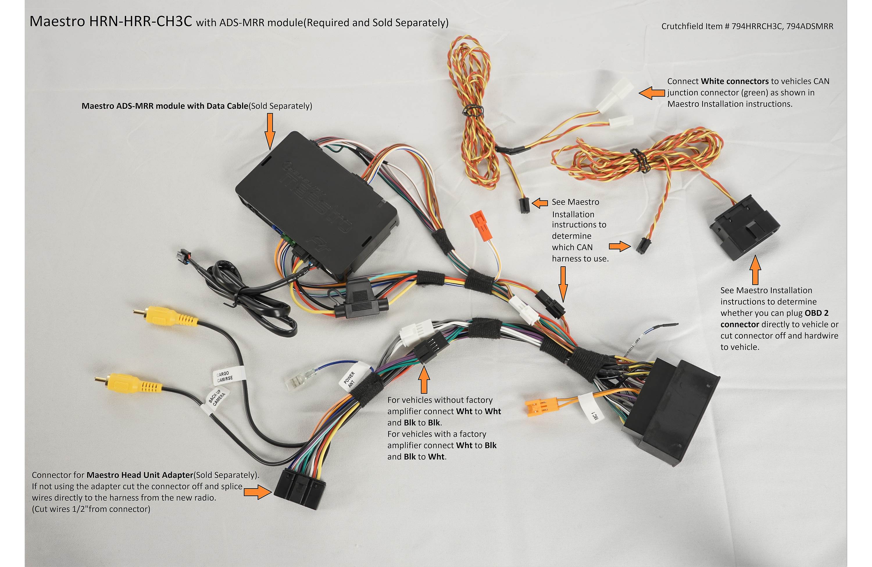 iDatalink HRN-HRR-CH3 Factory Integration Adapter in select Chrysler-made vehicles