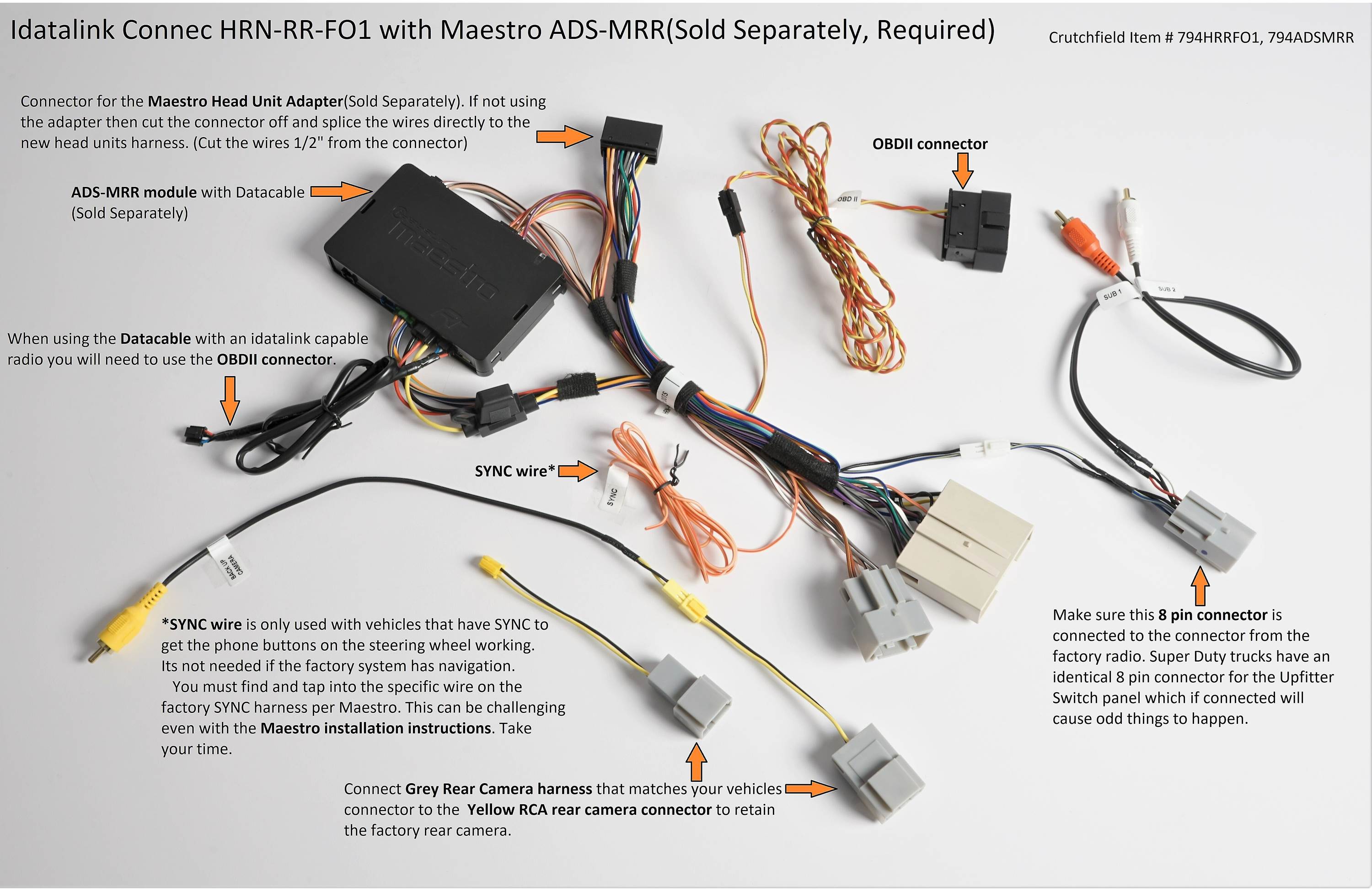 iDatalink HRN-RR-FO1 Factory Integration Adapter for select Ford, Lincoln, Mercury, and Mazda vehicles