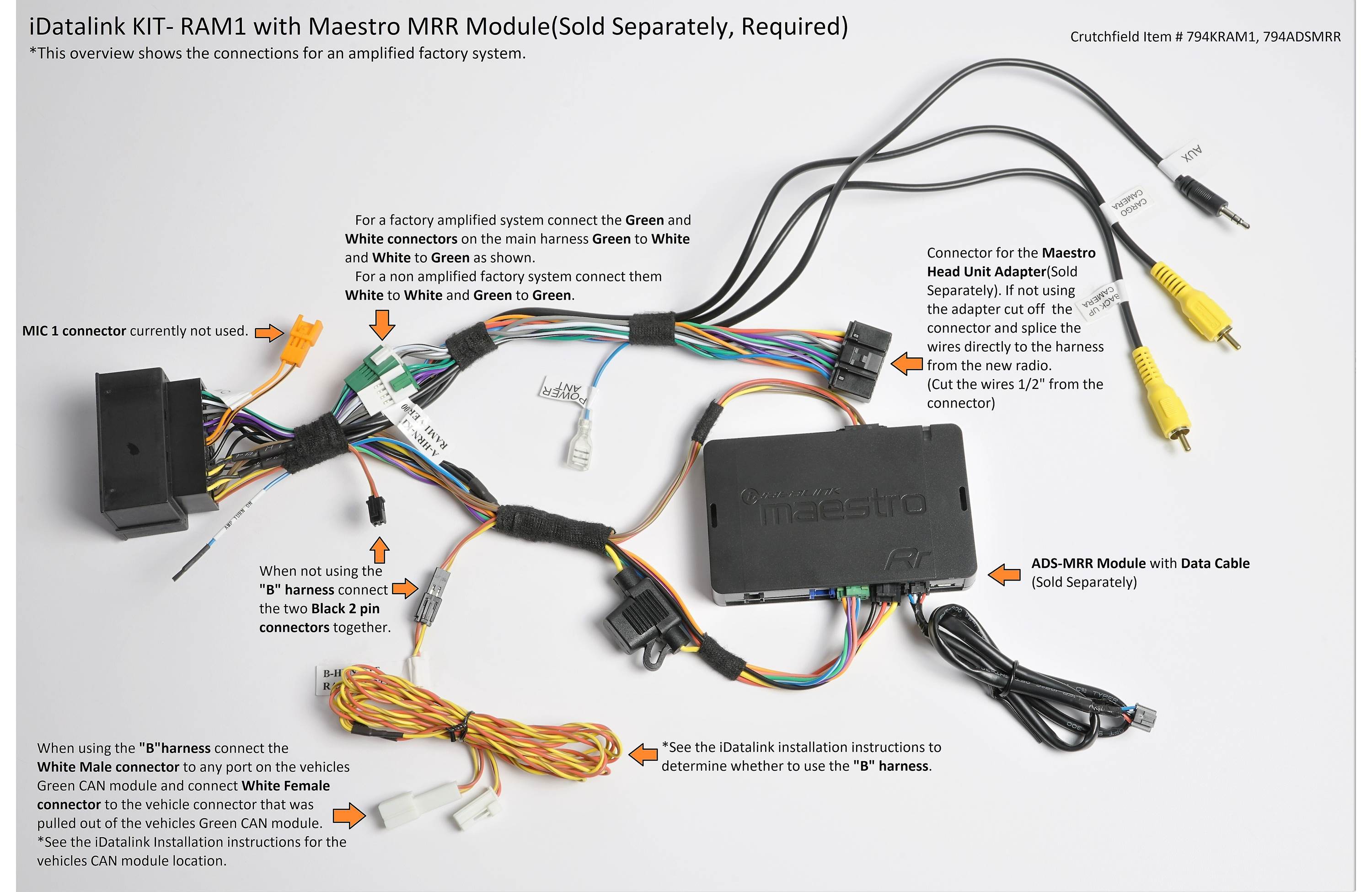 iDatalink KIT-RAM1 Factory System Adapter