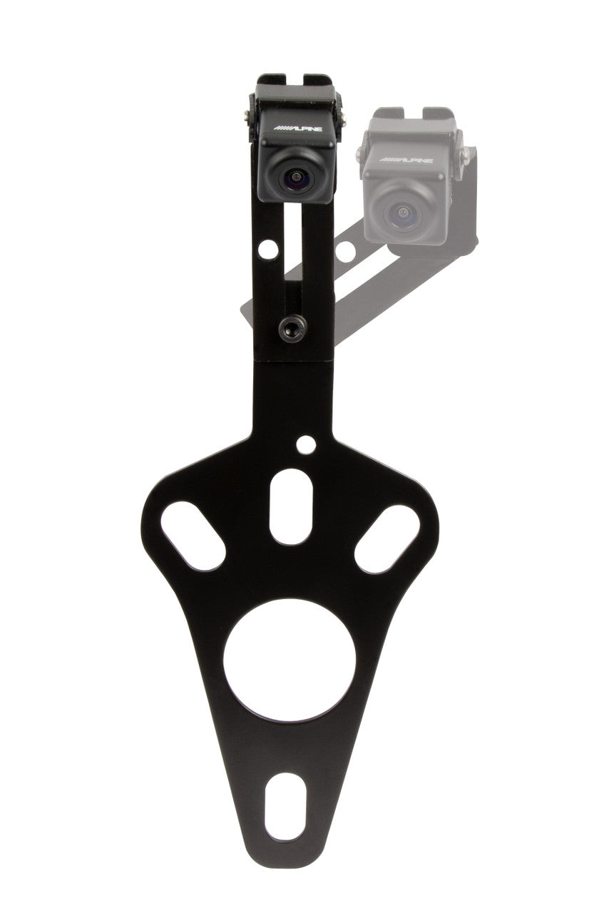 Alpine HCE-RCAM-WRA Spare Tire Rear View Camera System for Jeep 2007-2018 Wrangler JK & HCE-C2600FD Multi-View High Dynamic Range (HDR) Front Camera