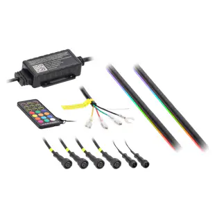Heise Chasing LED RGB Interior Ambient Lighting Kit (Dash Trim - 2 pc.)