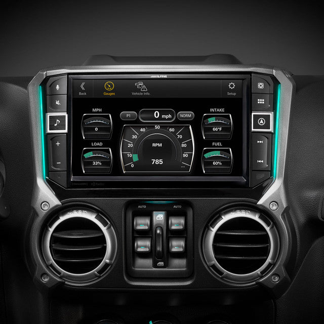 Alpine i509-WRA-JK 9-Inch Multimedia Receiver Compatible with 2011-2018 Jeep® Wrangler JK