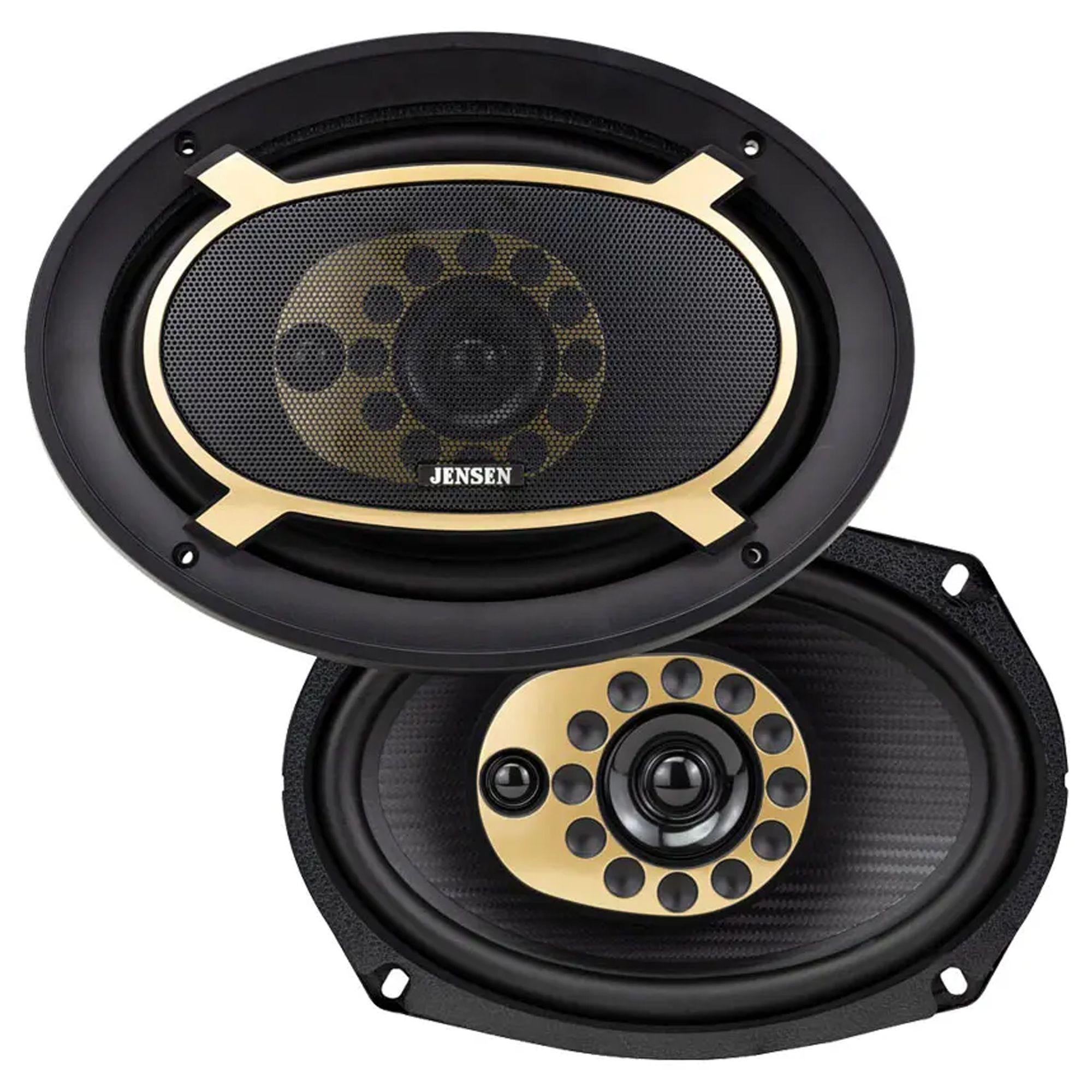 Jensen JS Series 6x9” 75W RMS 4Ohm 3-Way Triax Speakers