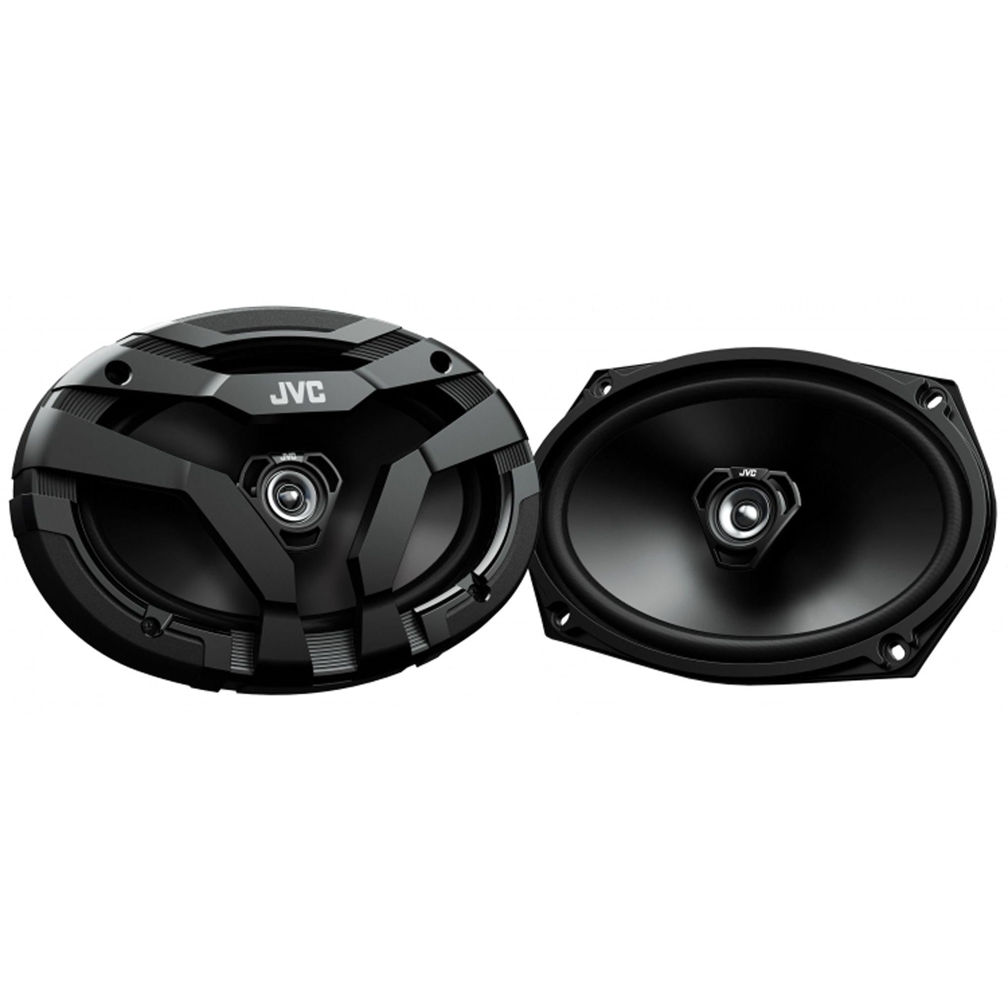 JVC CS-DF6920 DRVN Series 6x9 inch 2-Way 400 Watt Car Speakers (Coaxial) - Set of 2 (Black) with Powerful Sound and Tough Looking Design