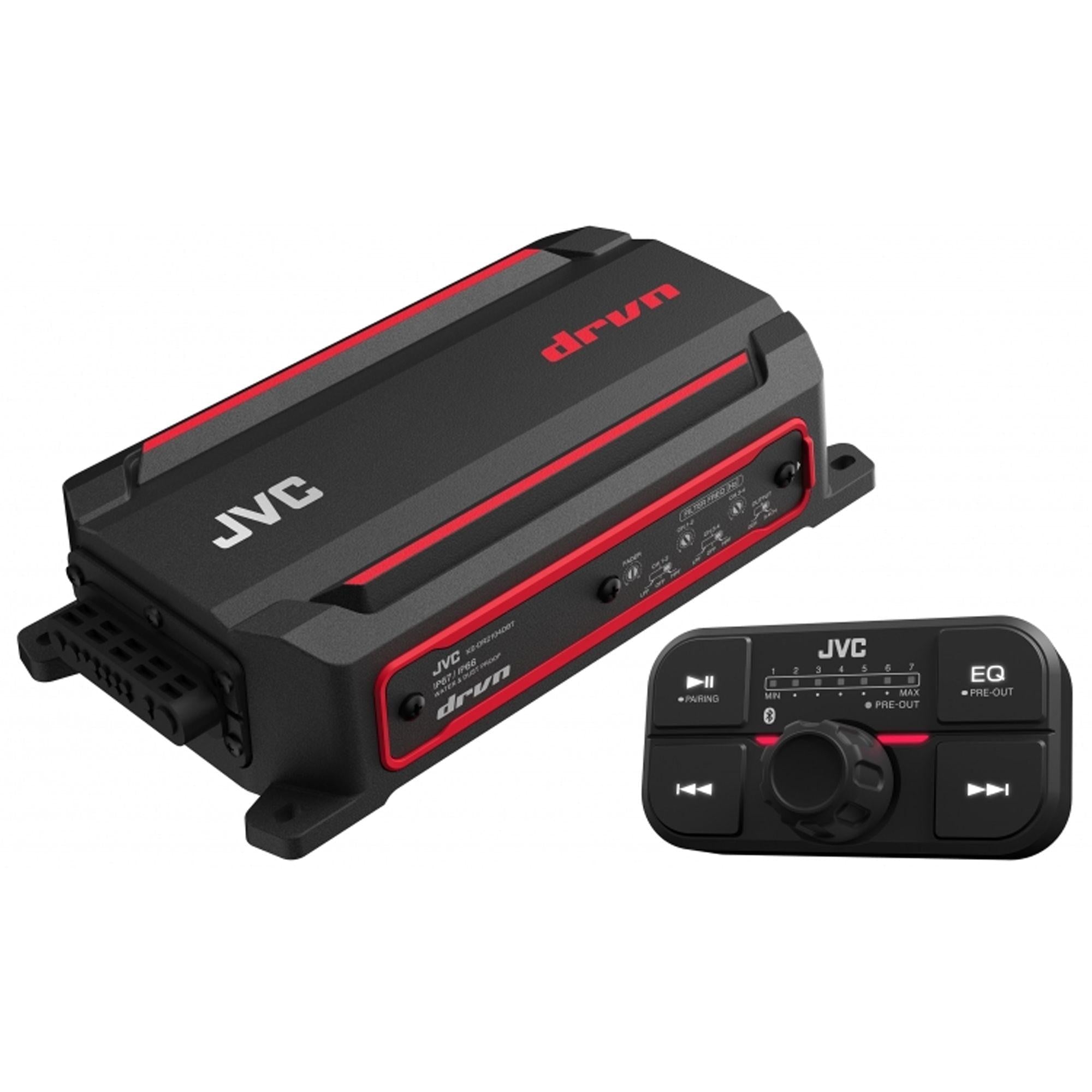 JVC KS-DR2104DBT Marine Grade 4-Channel Amplifier w/ Bluetooth