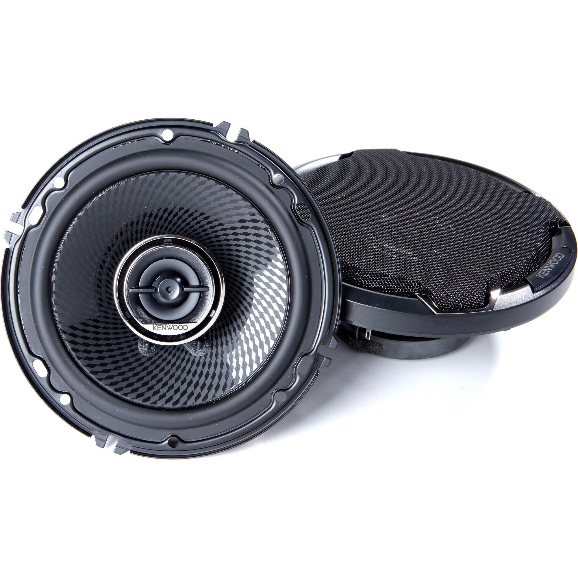 Kenwood KFC-1696PS 6.5 Inch 2 Way Car Speakers with 320 Watts Peak Power (Pair)
