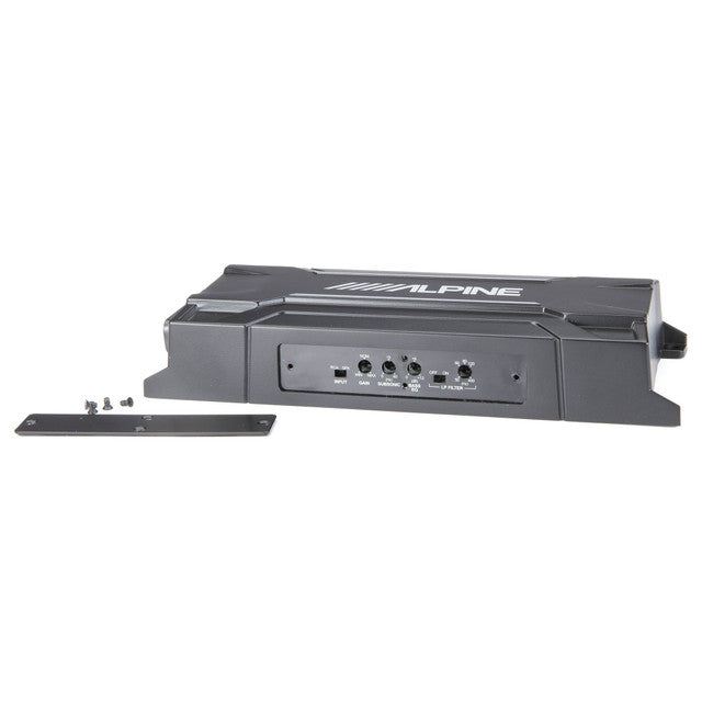 Alpine UTE-73BT, RUE-4360 Remote with KTA-30MW Mono Weather Resistant Tough Power Pack Amplifier Bundle