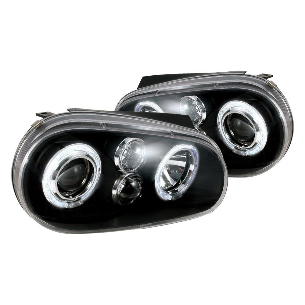 Spec-D 99-06 VW Golf Mk4 Headlights Dual Halo Projector Black