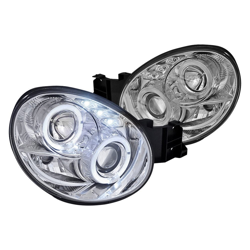 Spec-D 02-03 Subaru Impreza Halo Projector Headlights Chrome