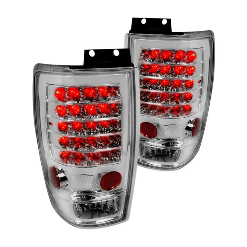 Spec-D 97-02 Ford Expedition LED Tail Lights Chrome