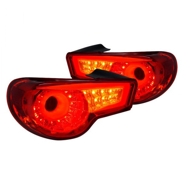 Spec-D 12-16 Scion Frs Brz SEQ LED Tail Lights Red