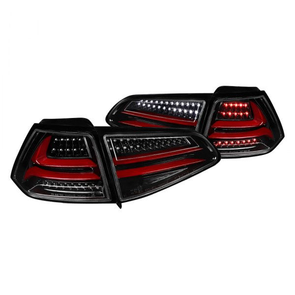 Spec-D 15-17 VW Golf GTI Tail Lights LED Jet Black/Clear