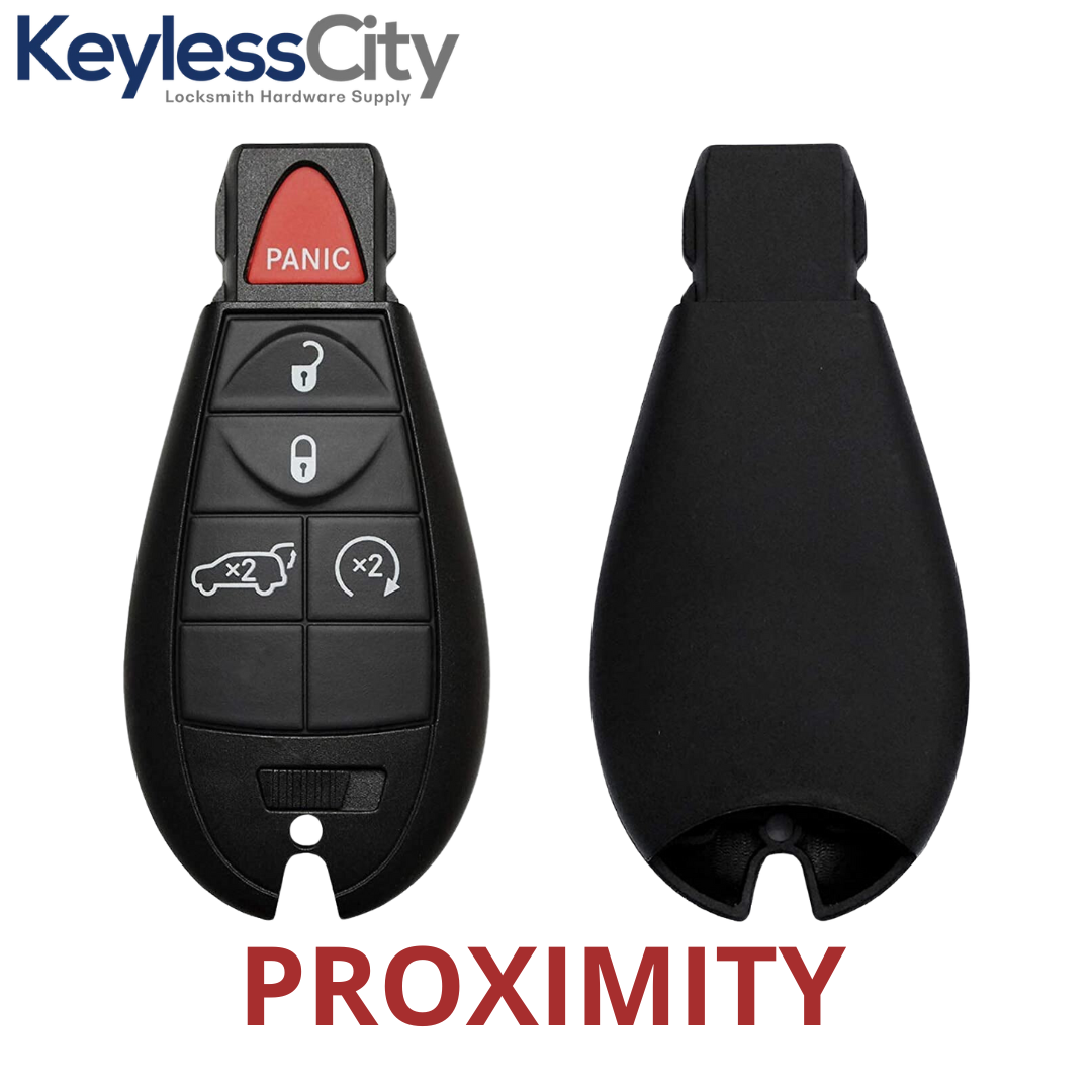 2009-2013 Jeep Grand Cherokee Dodge Durango / 5-Button Fobik Key / PN: 05026538AK / IYZ-C01C / Keyless Go Fobik (AFTERMARKET)