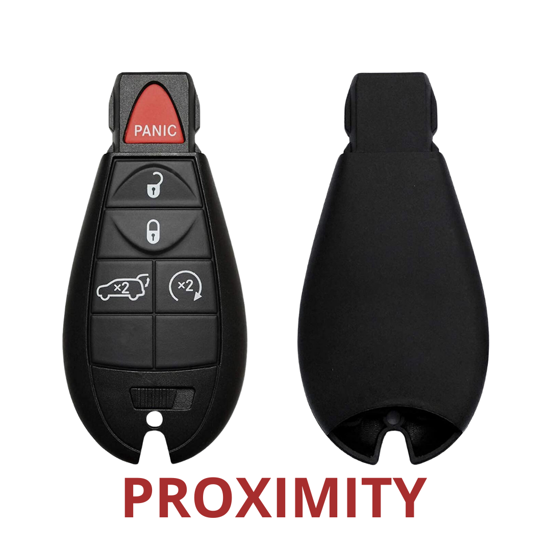 2009-2013 Jeep Grand Cherokee Dodge Durango / 5-Button Fobik Key / PN: 05026538AK / IYZ-C01C / Keyless Go Fobik (AFTERMARKET)