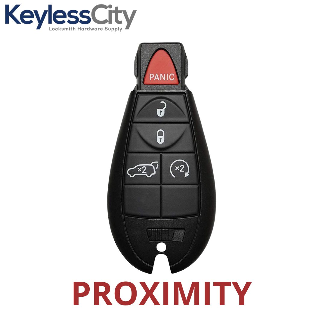 2009-2013 Jeep Grand Cherokee Dodge Durango / 5-Button Fobik Key / PN: 05026538AK / IYZ-C01C / Keyless Go Fobik (AFTERMARKET)