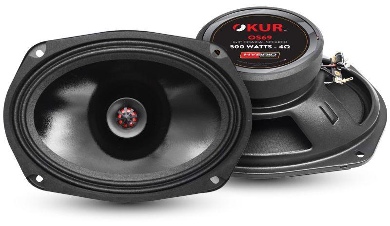 OK OS69 2-Way Coaxial Speakers 500 Watts Max Power 1