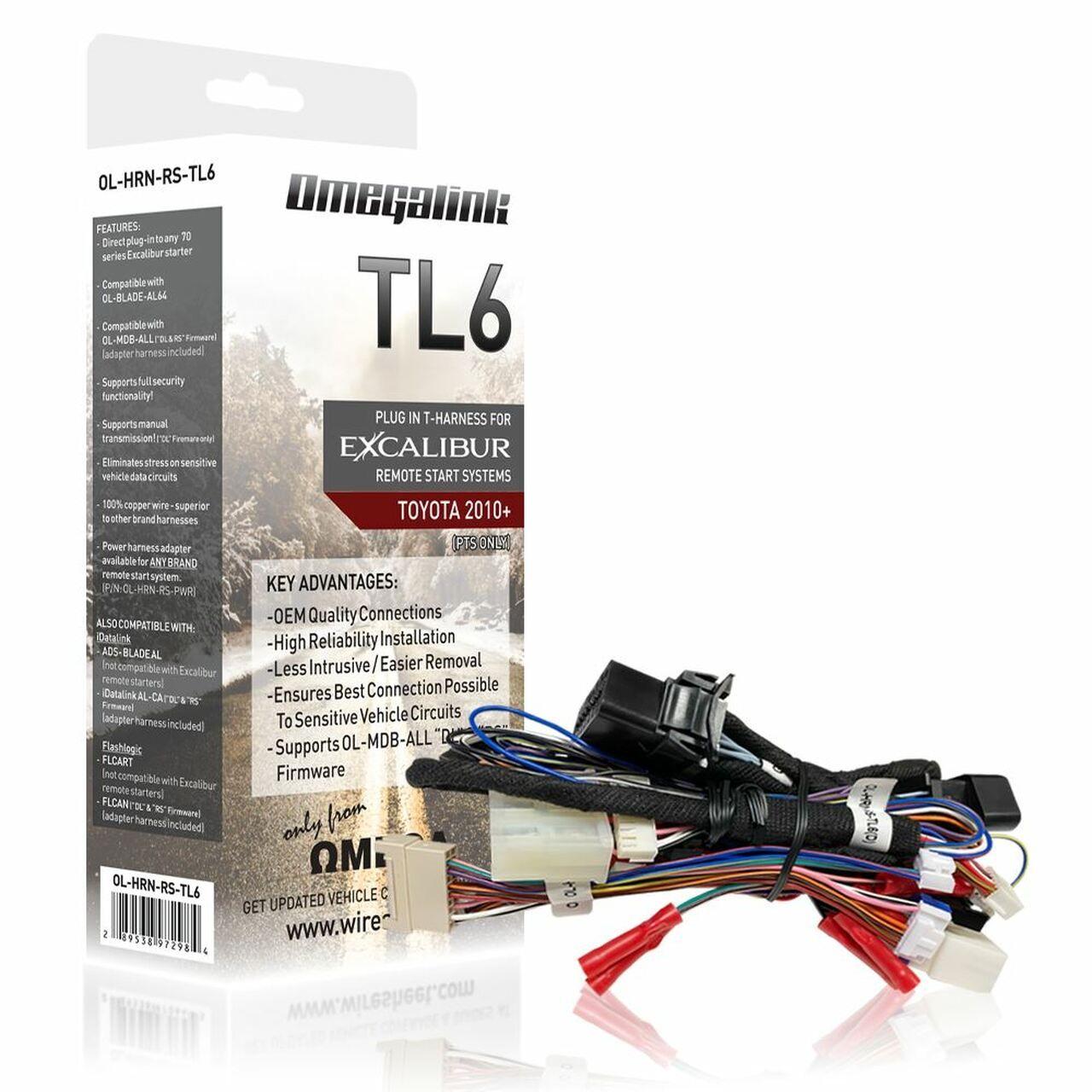 Omegalink OL-HRN-RS-TL6 T-Harness for a remote start system in select 2010-up Toyota and Lexus vehicles