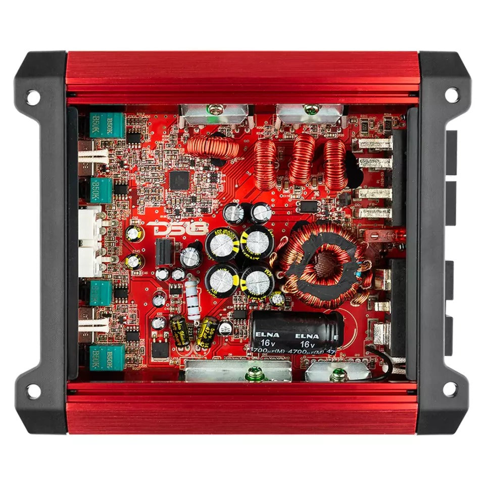 DS18 SXE-2000.4D/RD 4-Channel 2000W Peak Class-D Full-Range Car Amplifier (RED)