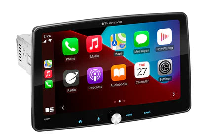 PLANET AUDIO (P90CPAC) APPLE CARPLAY ANDROID AUTO CAR RECEIVER - SINGLE DIN WITH 9 INCH CAPACITIVE TOUCHSCREEN, BLUETOOTH, NO DVD, MULTICOLOR ILLUMINATION, A-LINK-SCREEN MIRRORING
