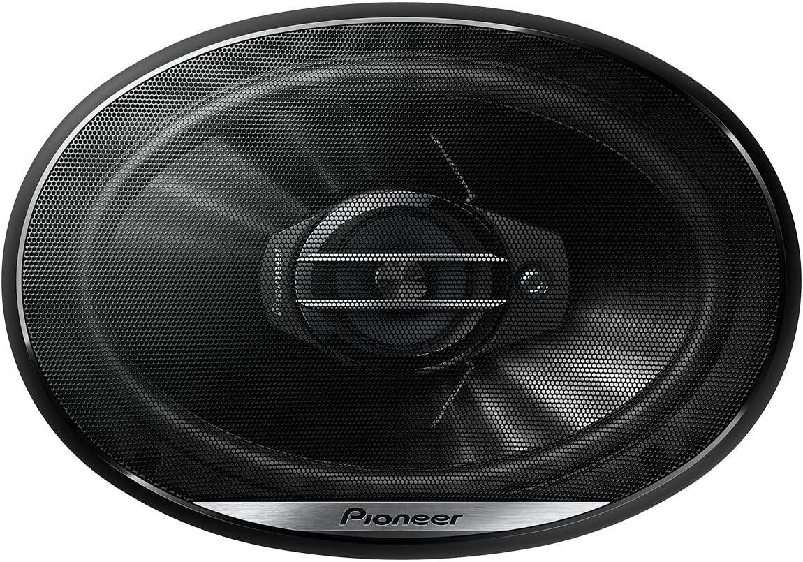 Pioneer TS-G6930F 3-Way Coaxial Car Audio Speaker, Full Range, Clear Sound Quality, Easy Installation and Enhanced Bass Response, Black 6” x 9” Oval Speaker