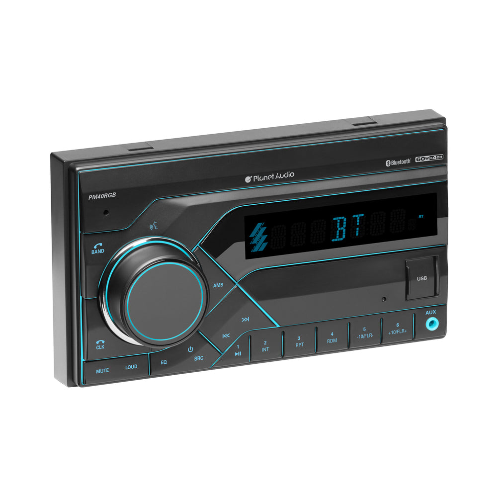 Planet Audio PM40RGB Double-DIN Digital Multimedia Receiver with Bluetooth