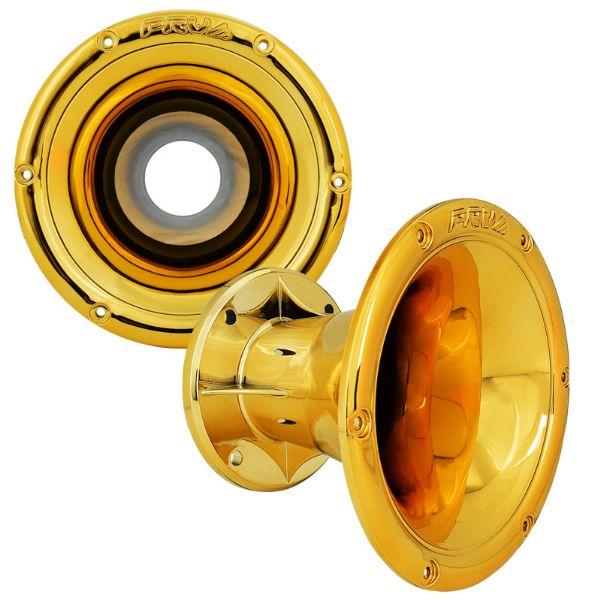 PRV AUDIO 2 Inch Exit Horn Waveguide WGP14-50 Gold CR for Bolt On Compression Drivers - UV Resistant Chrome Finish Driver Guide - Gold Chrome Color (Single)