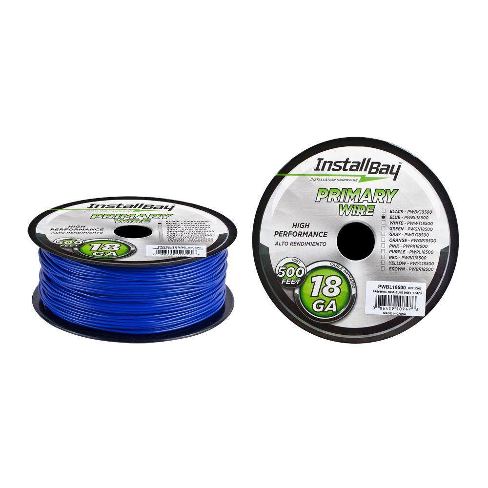 Install bay PWBL18500 18-Gauge 500 Ft Primary Wire (Blue)