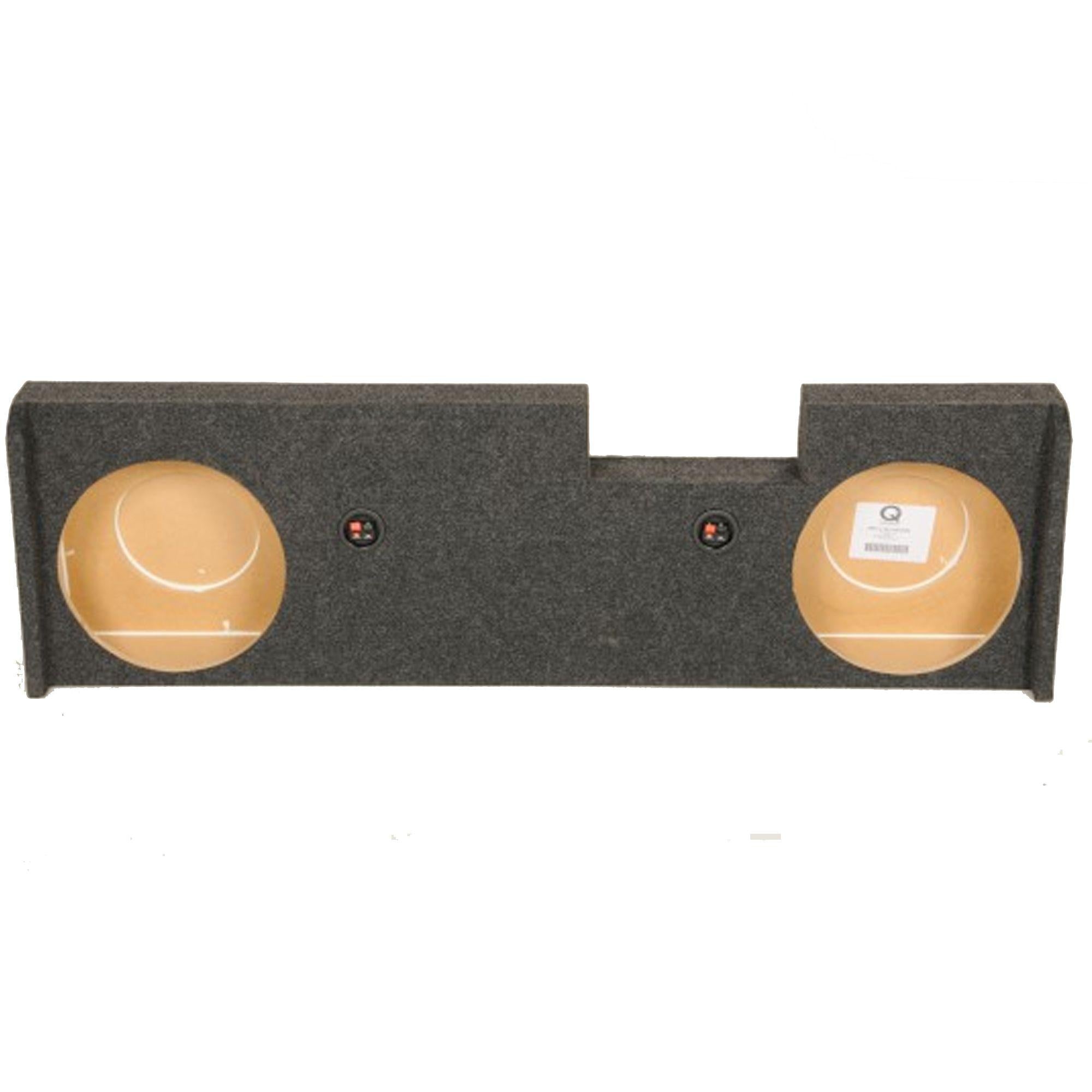 Q-Power Dual 10″ Sealed Enclosure GM Crew Cab 14-18