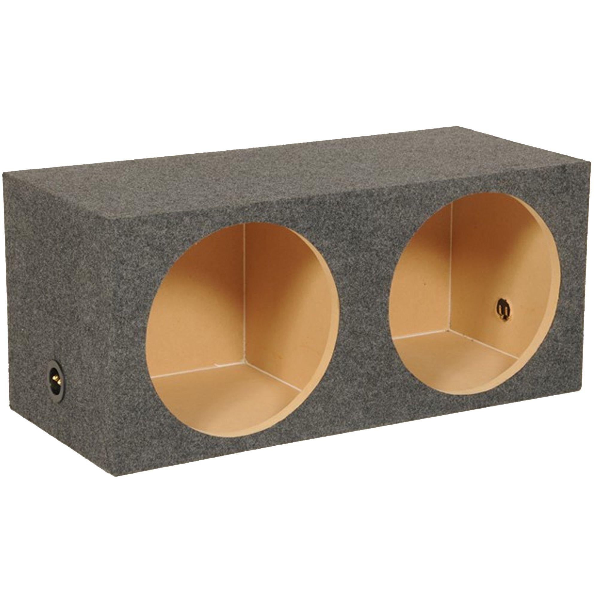 Q-Power Dual 12″ Sealed Woofer Enclosure