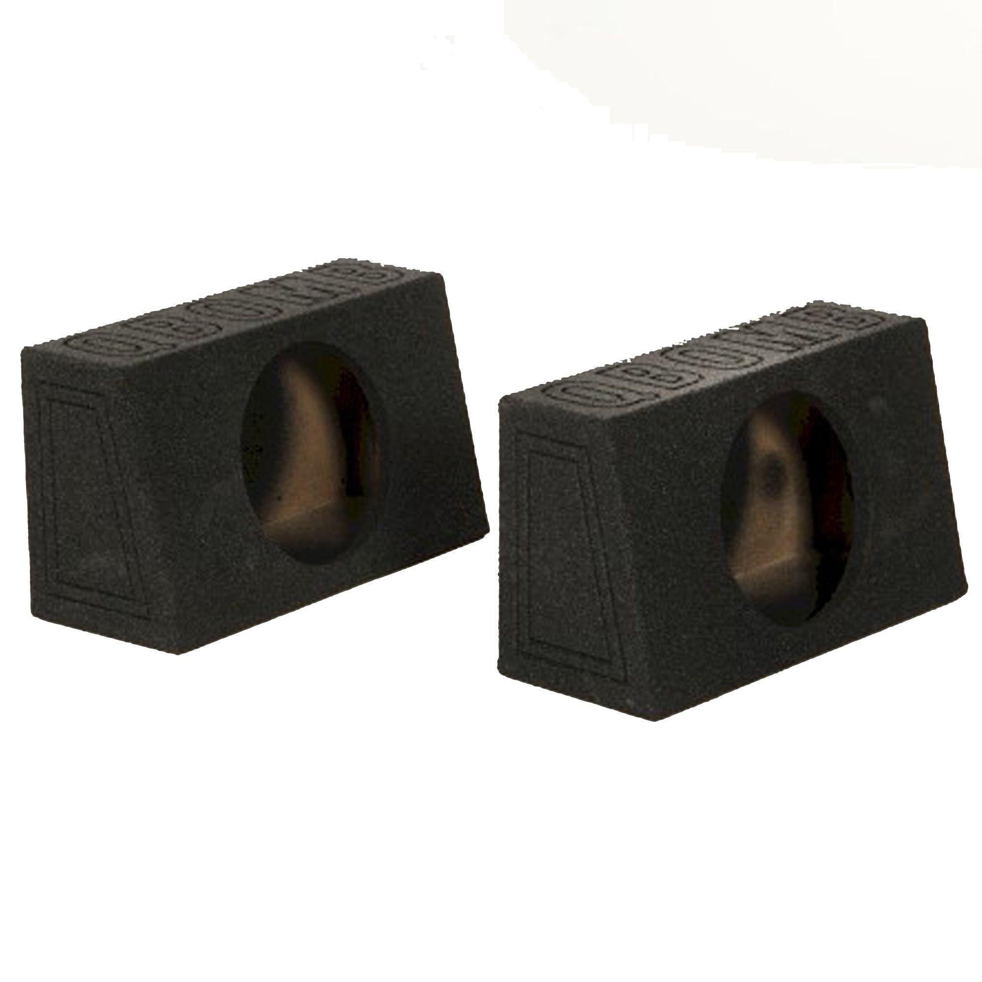 Q-Bomb Pair Single 10″ Sealed Truck Style Woofer Enclosures