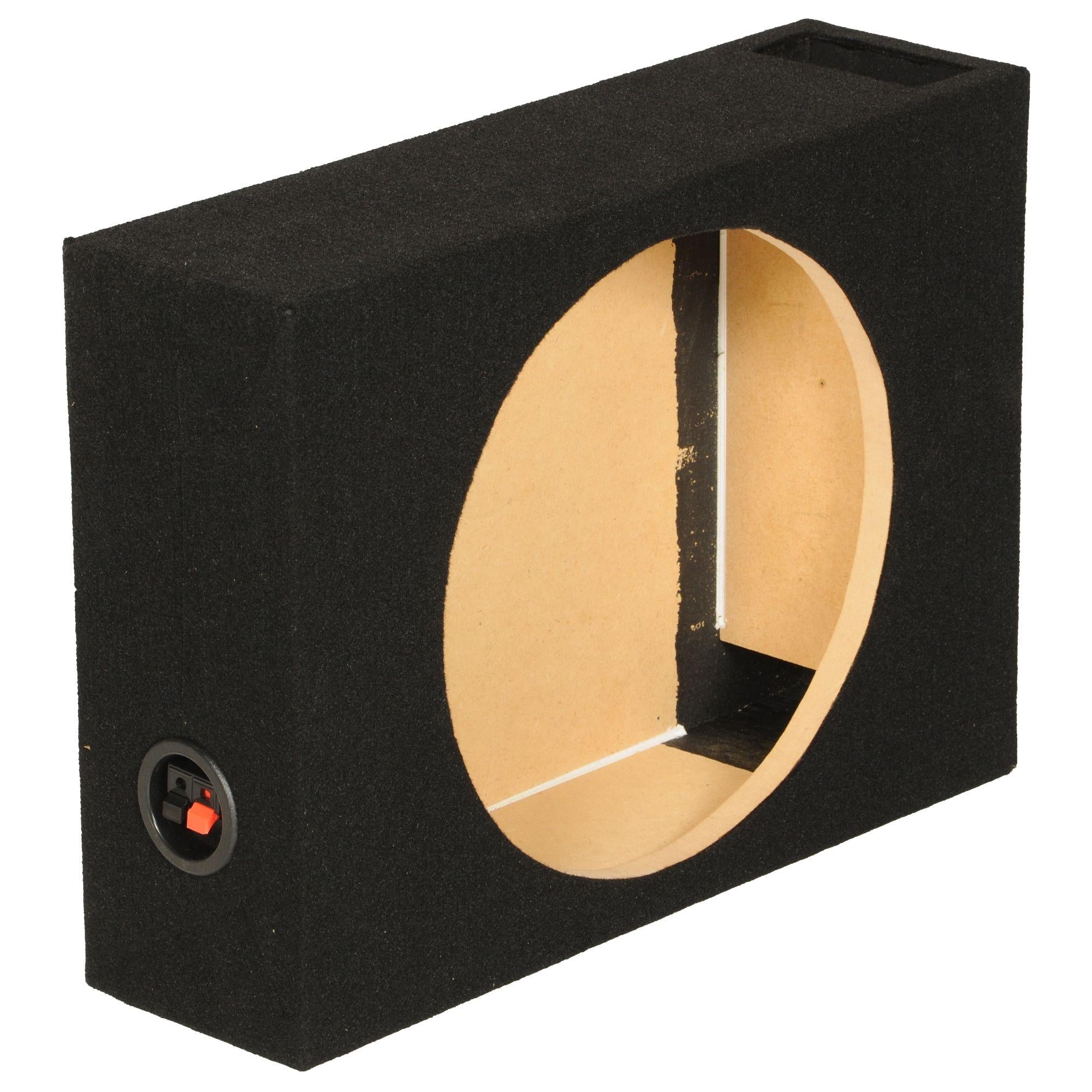 Q-Power Single 10″ Sealed Shallow Woofer Enclosure