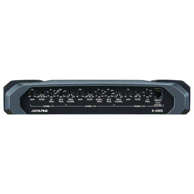 Alpine R-A90S R-Series 6/5/4/3 Channel Power Amplifier with staggered power