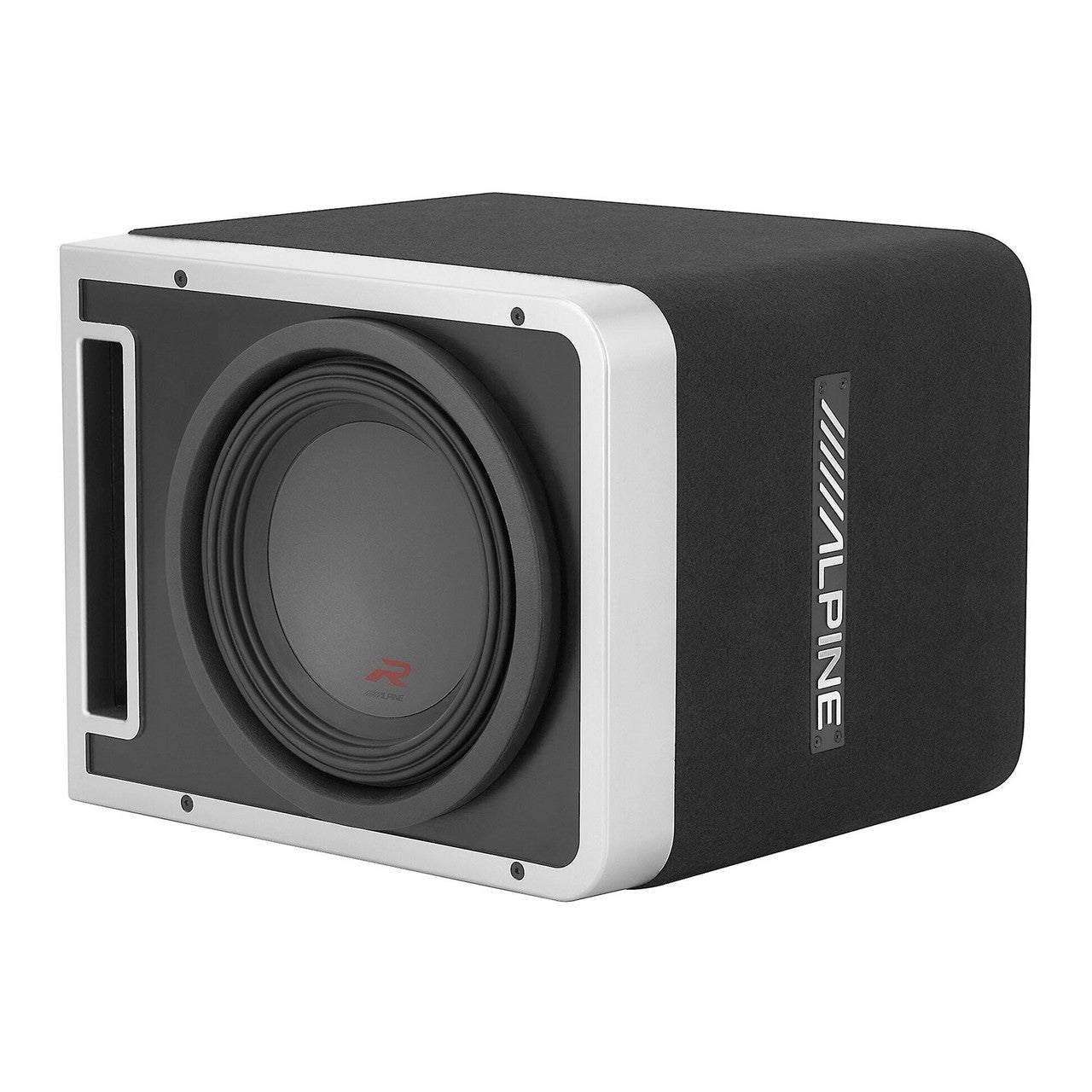 Alpine R-SB10V Pre-Loaded R-Series 10-inch Subwoofer Enclosure, S-A60M 600 Watt Mono Amplifier, and Wiring Kit
