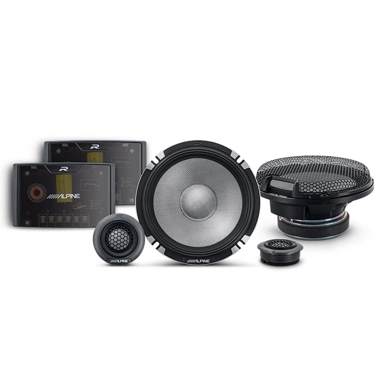 Alpine KTA-450 4 Ch.Power Pack Amp w/ R2-S652 & R2-S65 R-Series Speakers