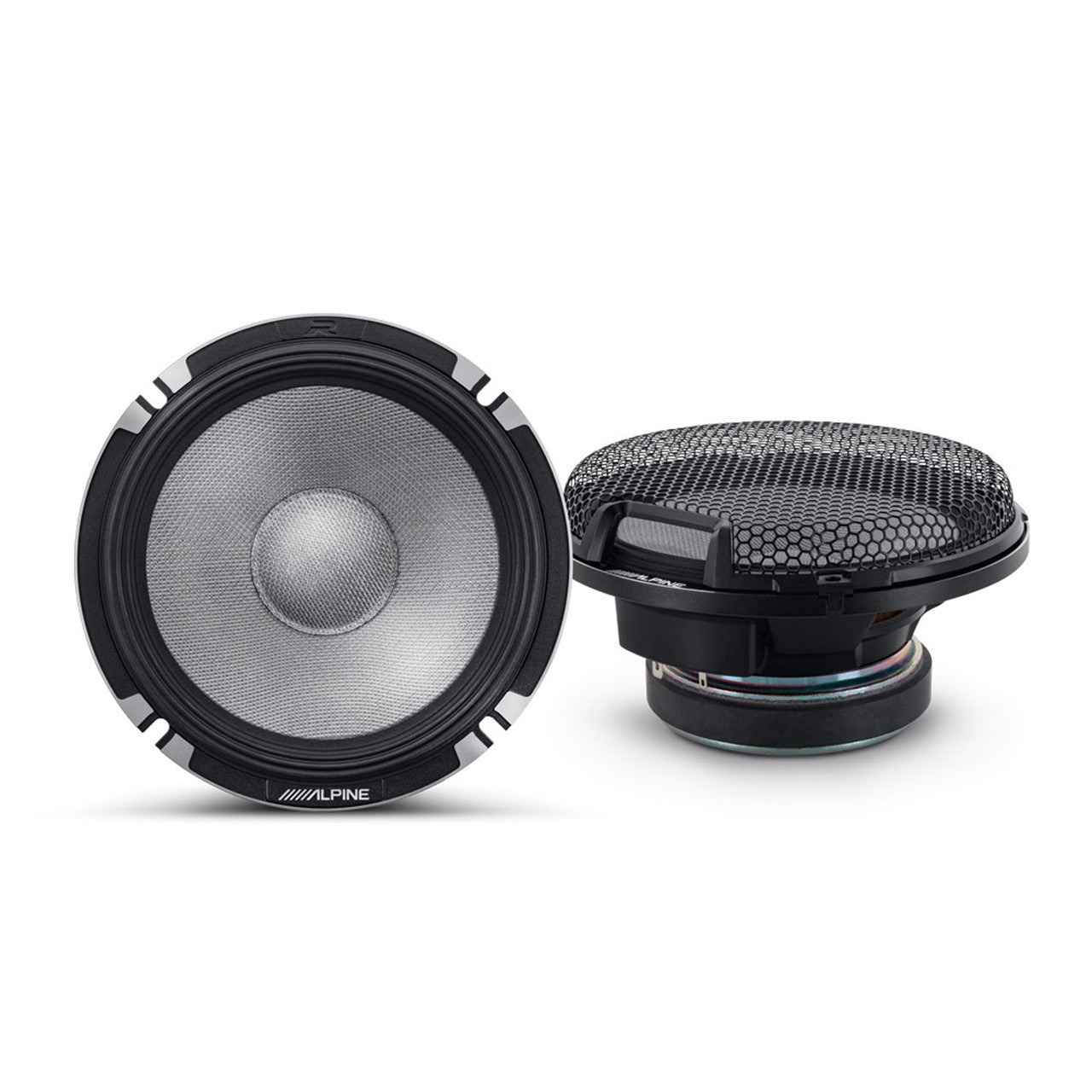 Alpine R2-S653 High-Resolution 3-Way Speaker Set / Pro Series with RKFR65 3-piece Foam Fast Ring Speaker Enhancement